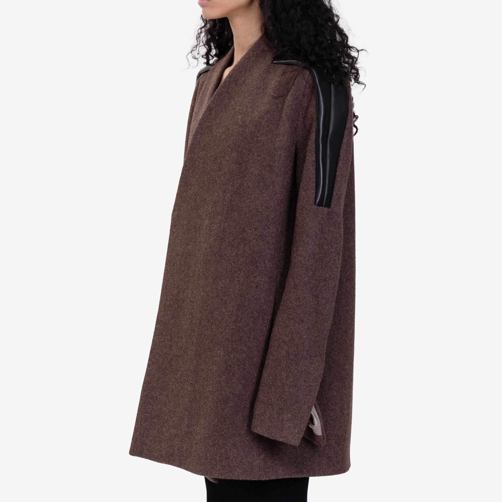 Rick Owens Womens Officer Jacket Brown - 3