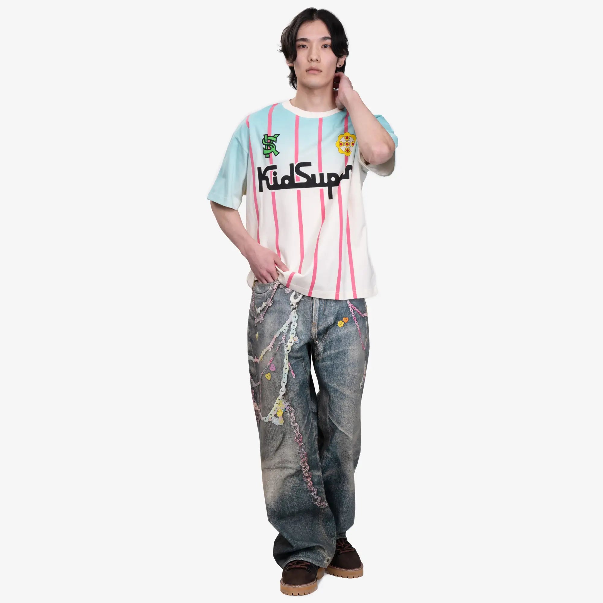 Acne Studios 1981M Baggy Fit Jeans Mid Blue - 2