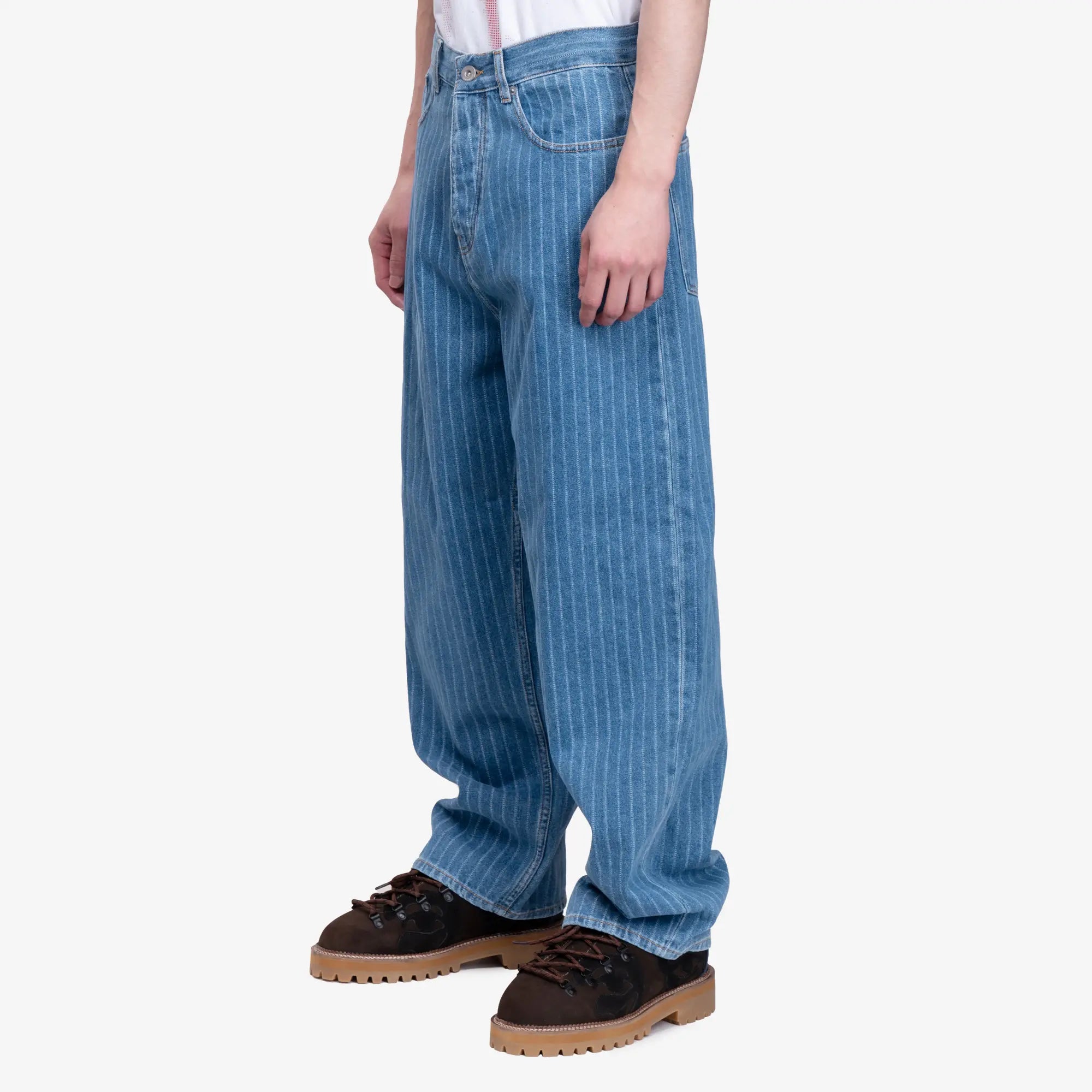 Drôle de Monsieur Le Jean Baggy Rayures Light Blue - 3