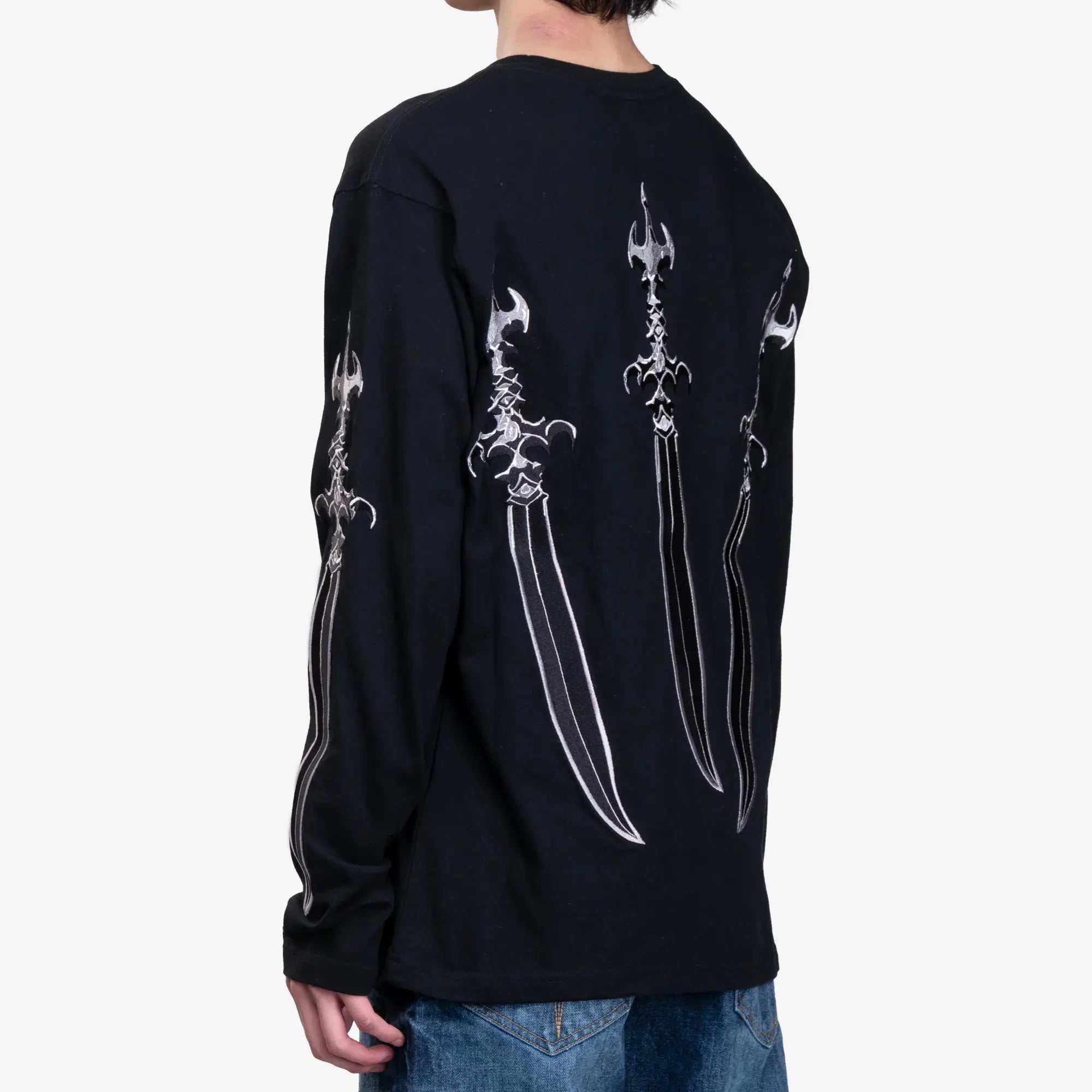 Thug Club Arab Sword LS T-Shirt Black - 4