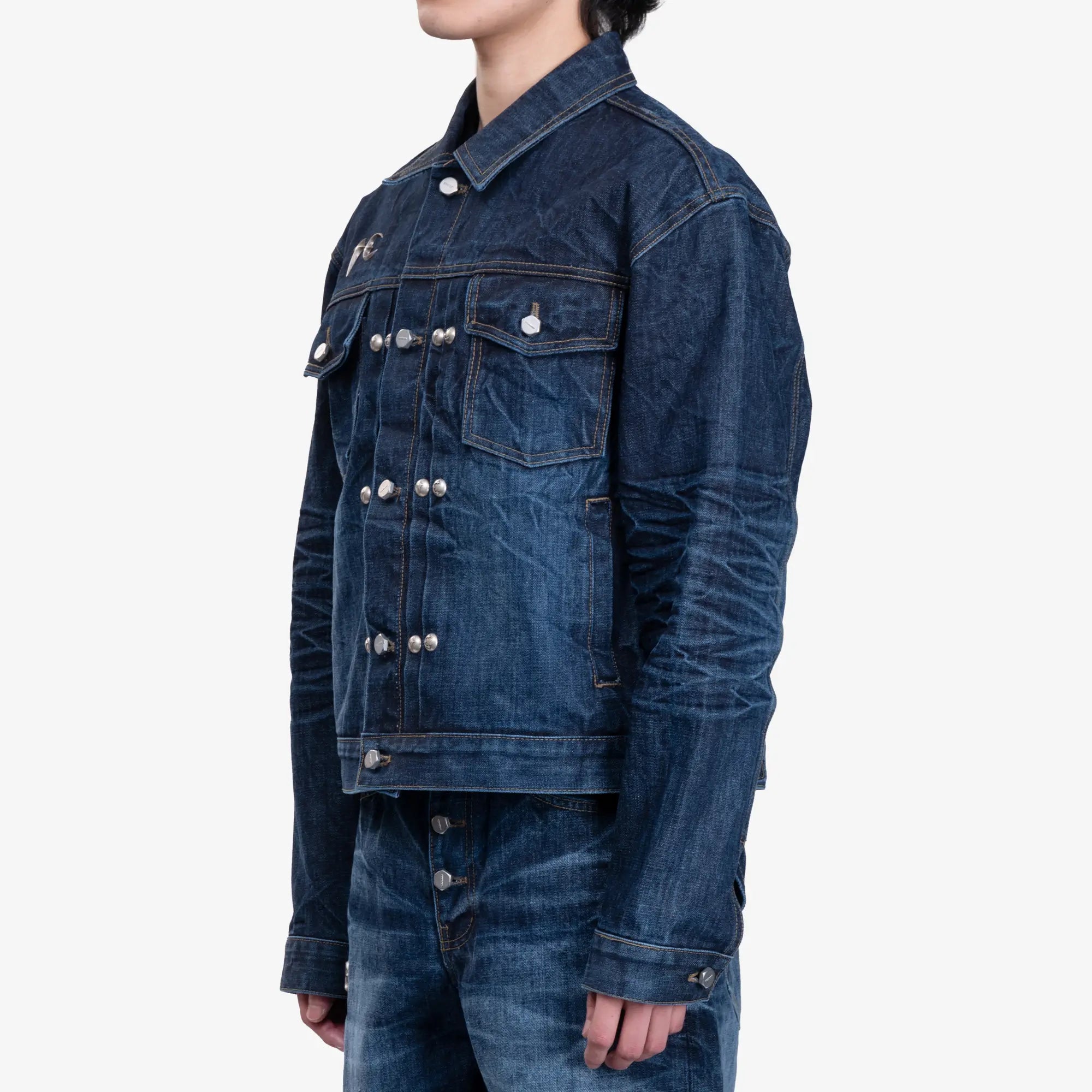 Thug Club Naval Warfare Denim Jacket Blue - 3