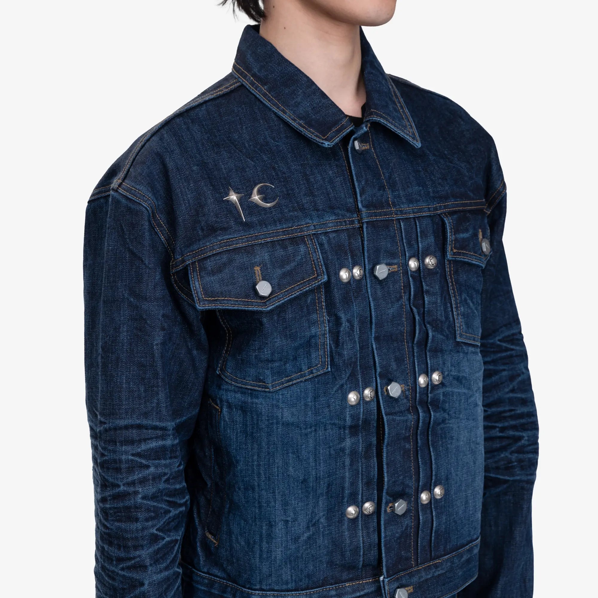 Thug Club Naval Warfare Denim Jacket Blue - 5
