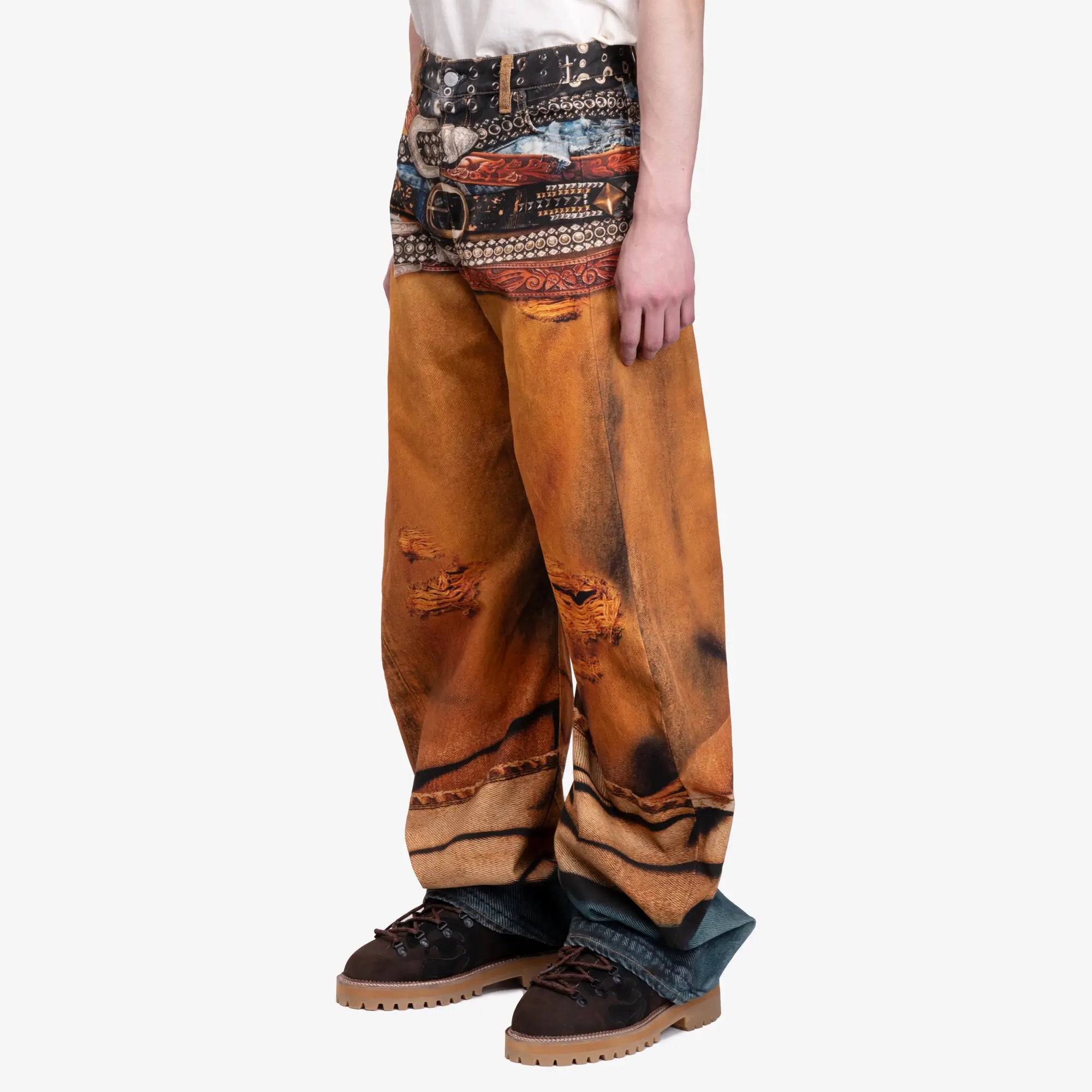 Acne Studios 2006M Loose Fit Jeans Rust Orange - 3