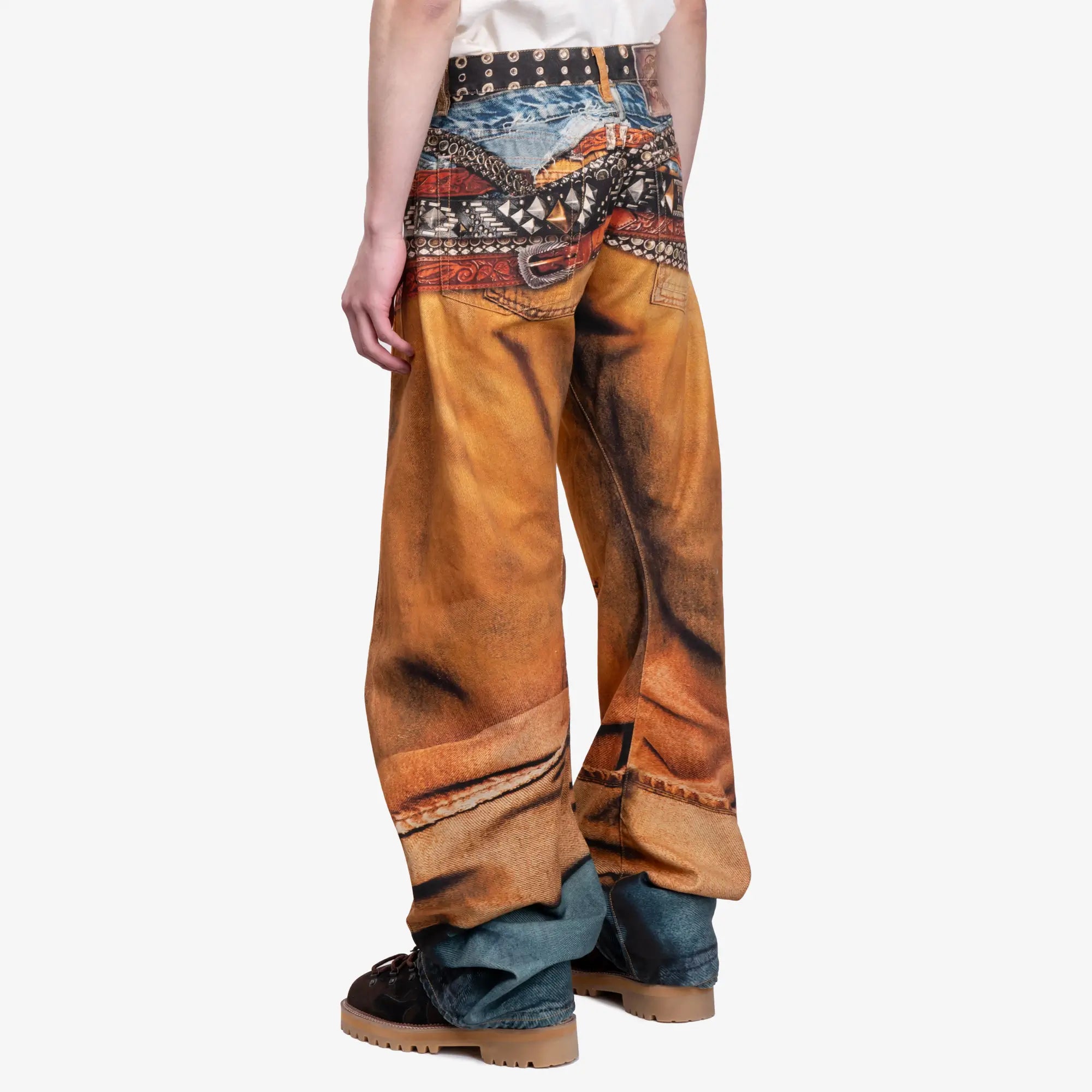 Acne Studios 2006M Loose Fit Jeans Rust Orange - 4