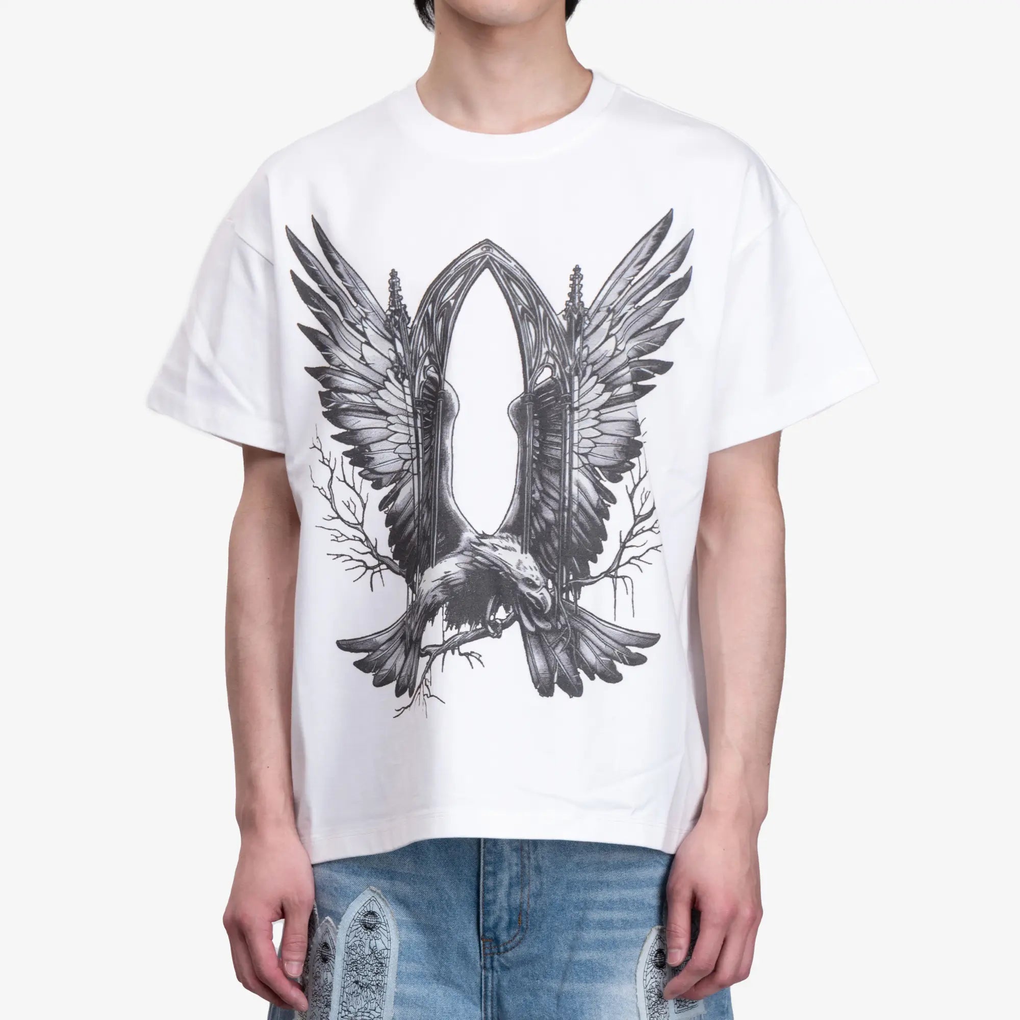 Who Decides War Soaring Window T-Shirt Cloud - 1