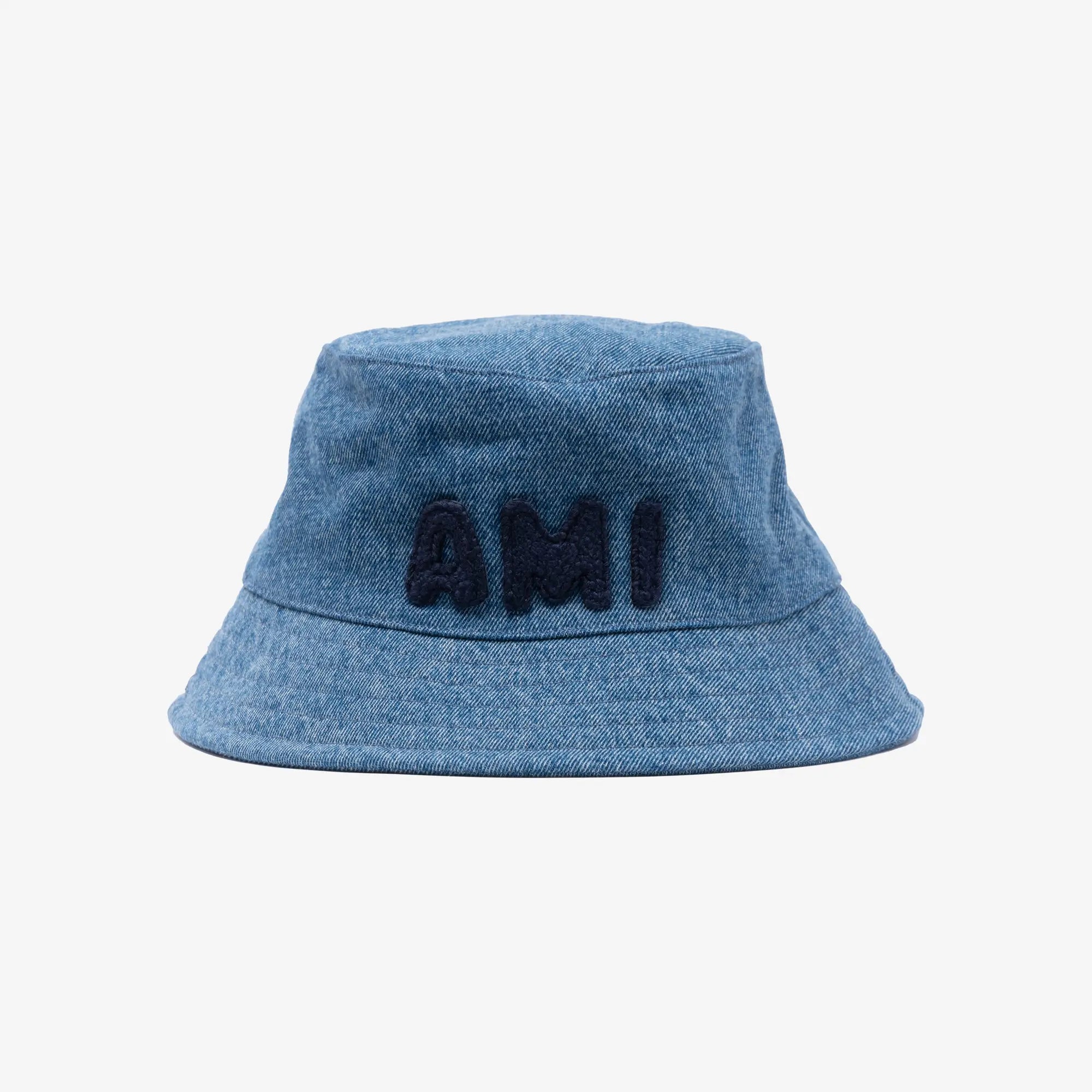 AMI Denim AMI Bucket Hat Used Indigo - 1