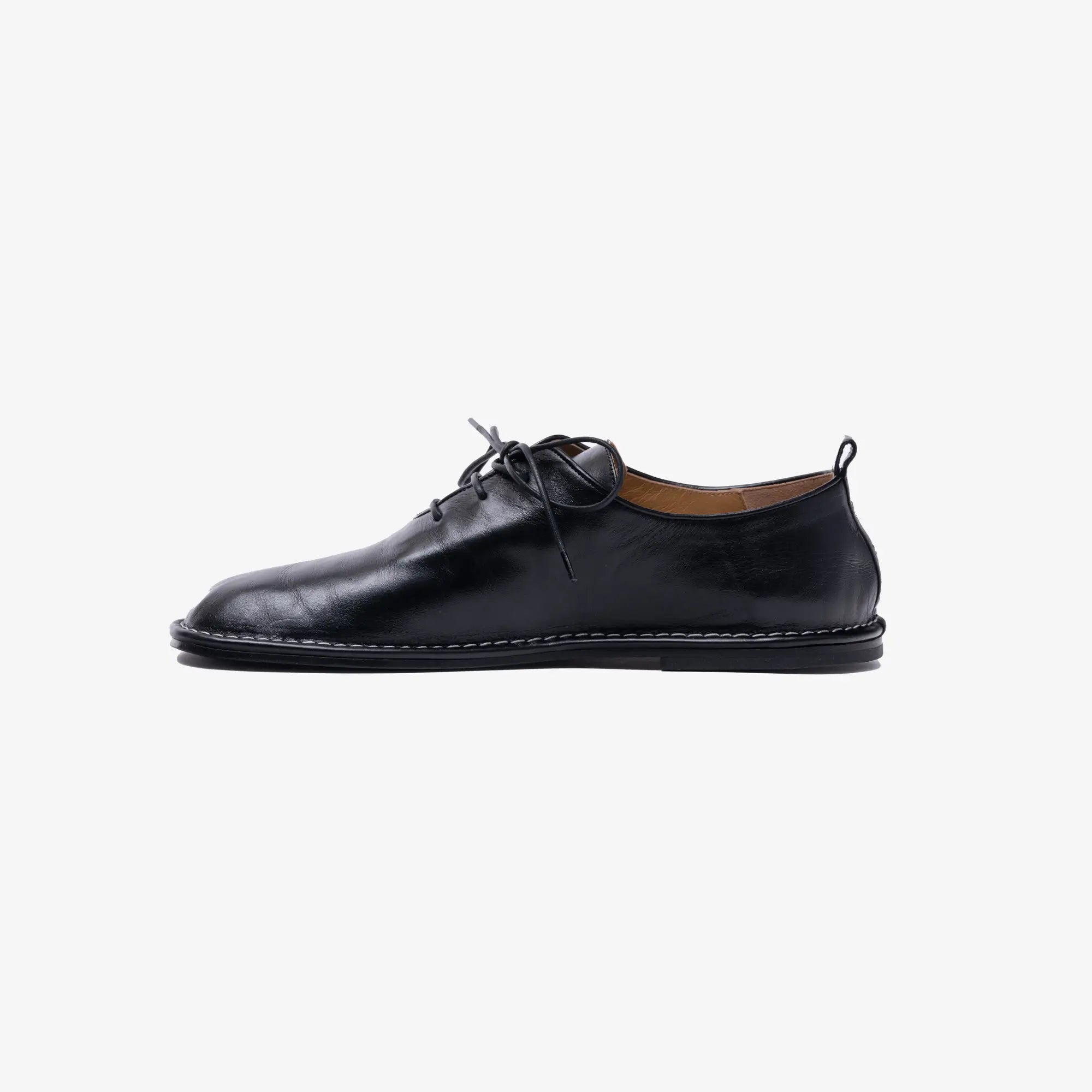 AMI Texture One Cut Shoes Black - 4