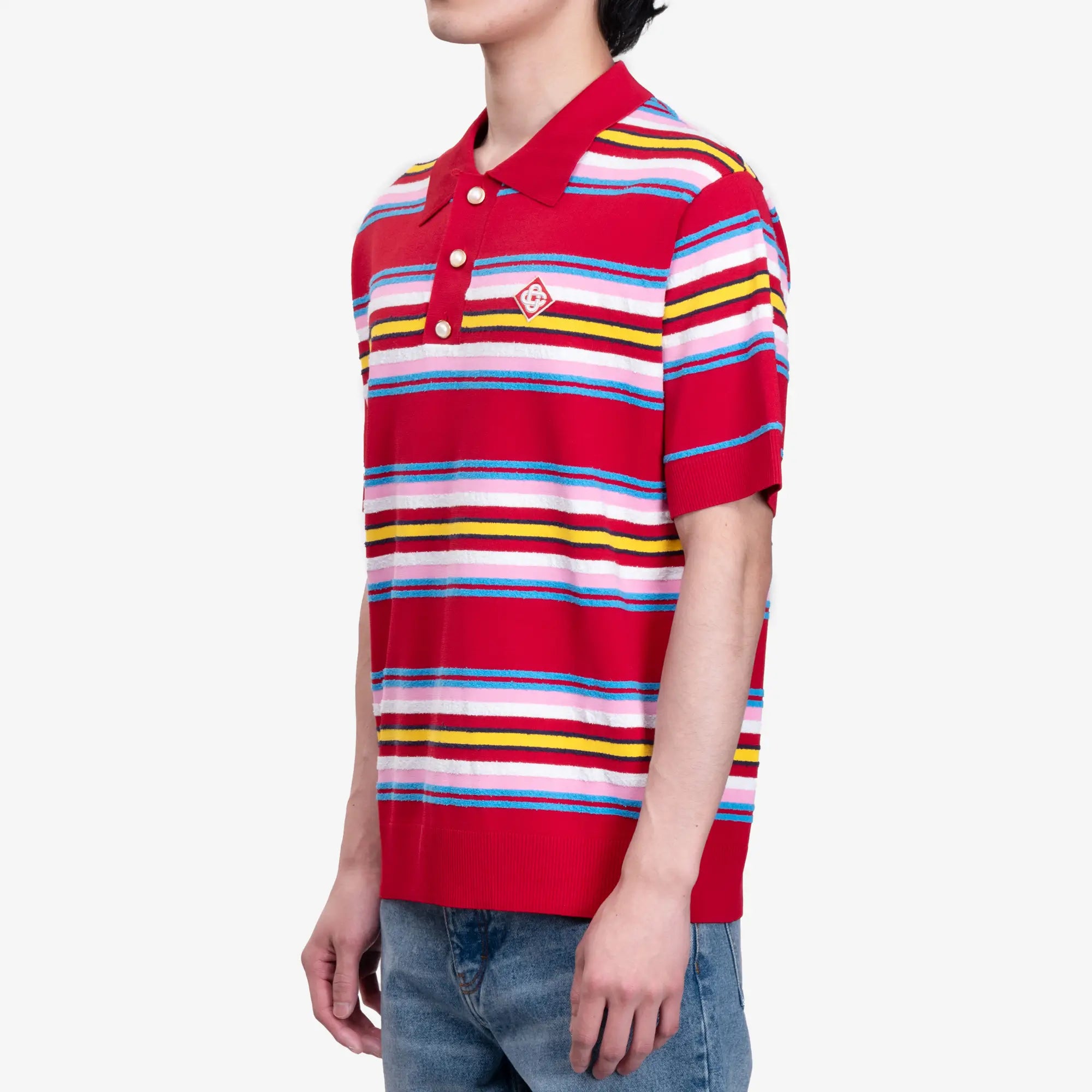 Casablanca Oversized Stripe Polo Multi - 3