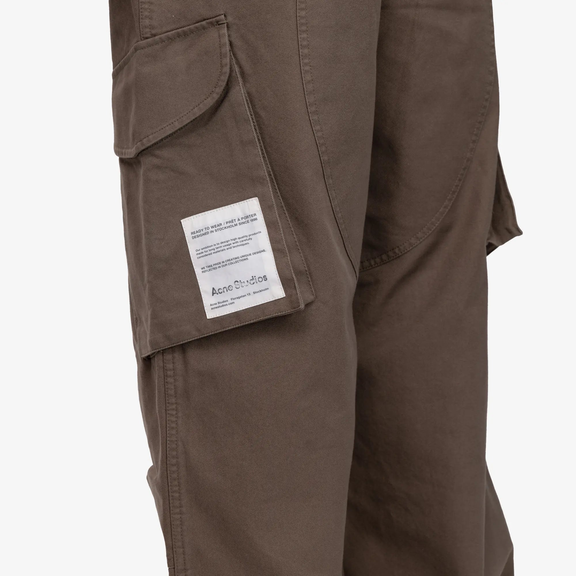 Acne Studios Cargo Trousers Green - 5