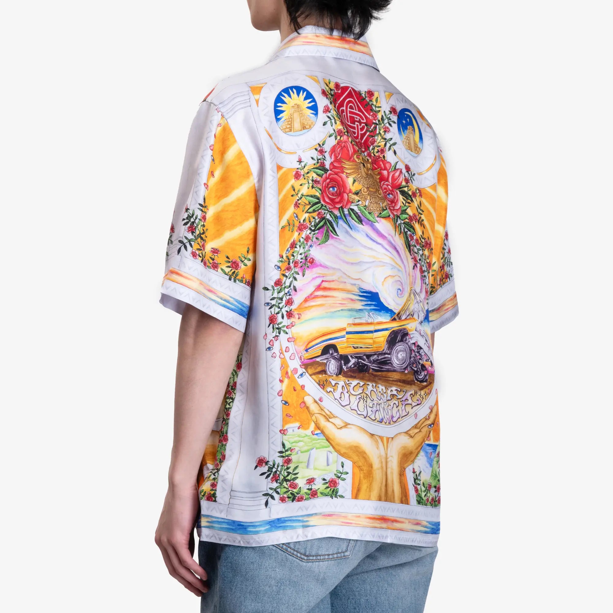 Casablanca La Tornado de Rose Cuban SS Shirt Multi - 4