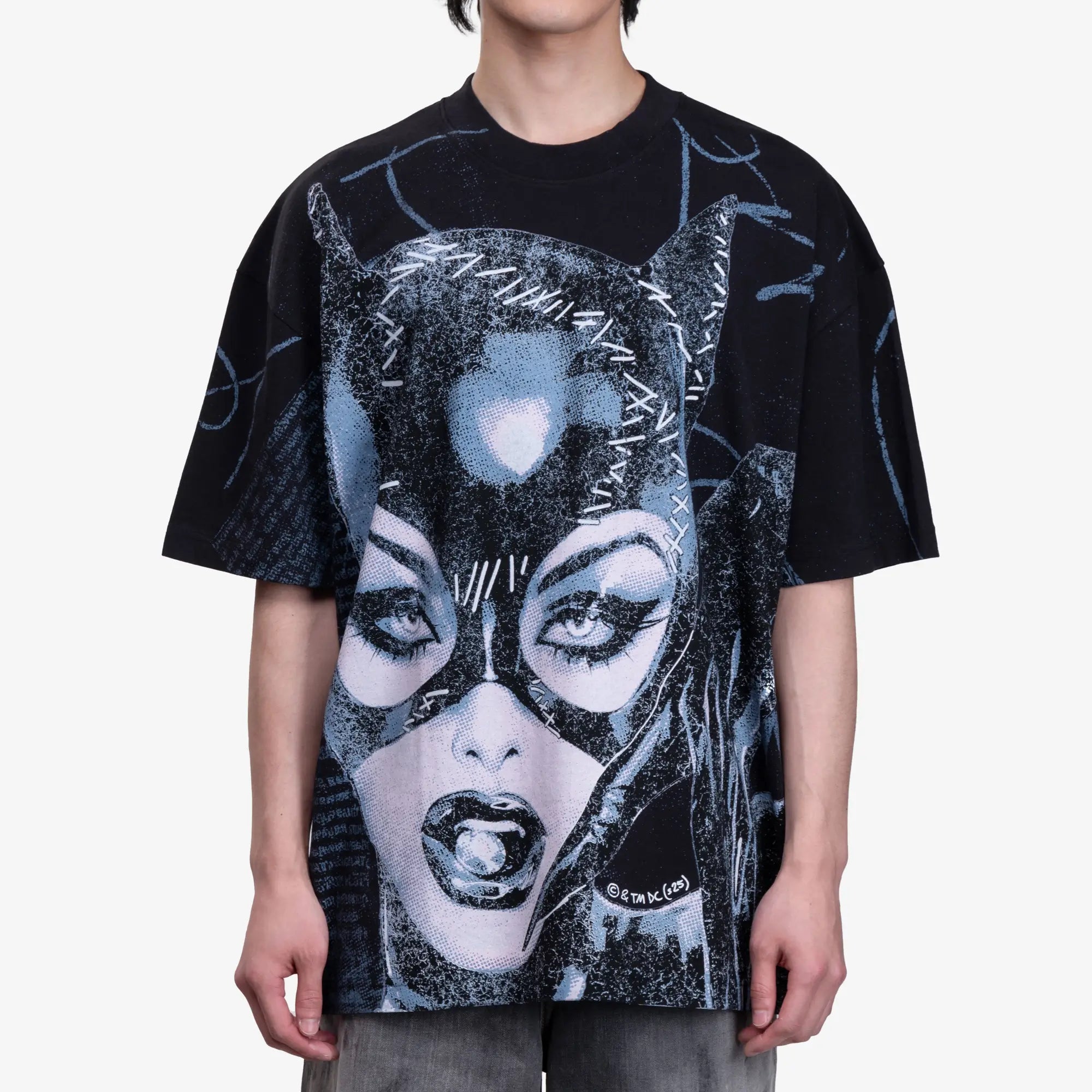 Acne Studios Catwoman DC T-Shirt Black - 1
