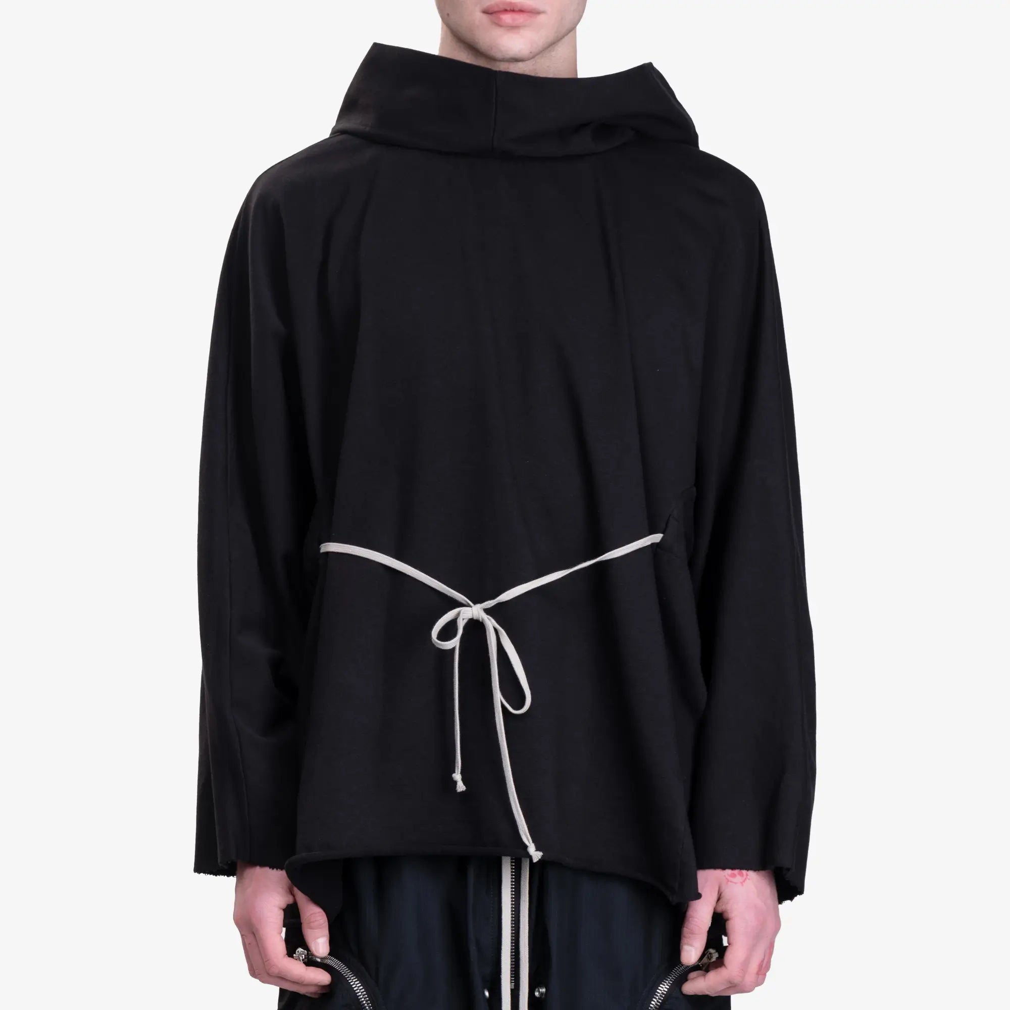 Rick Owens Unisex Hooded Tunic Black - 3