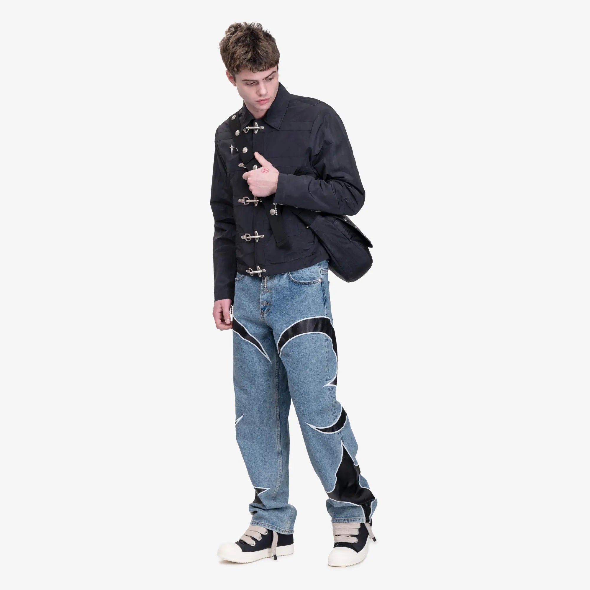 Thug Club Scarred Bio Army Messenger Bag Black - 2