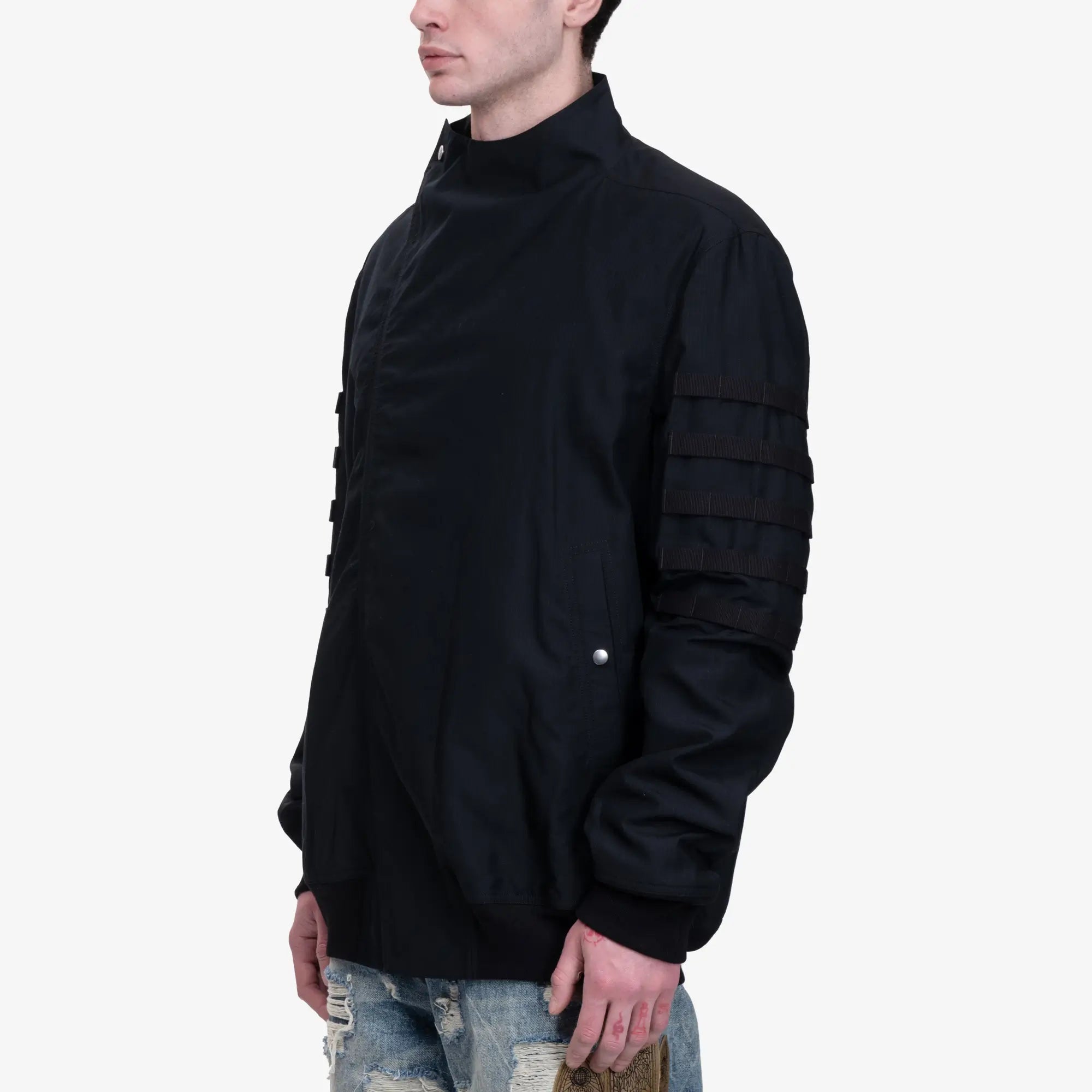 Rick Owens Unisex Hollywood Runway Anthem Jacket Black - 3