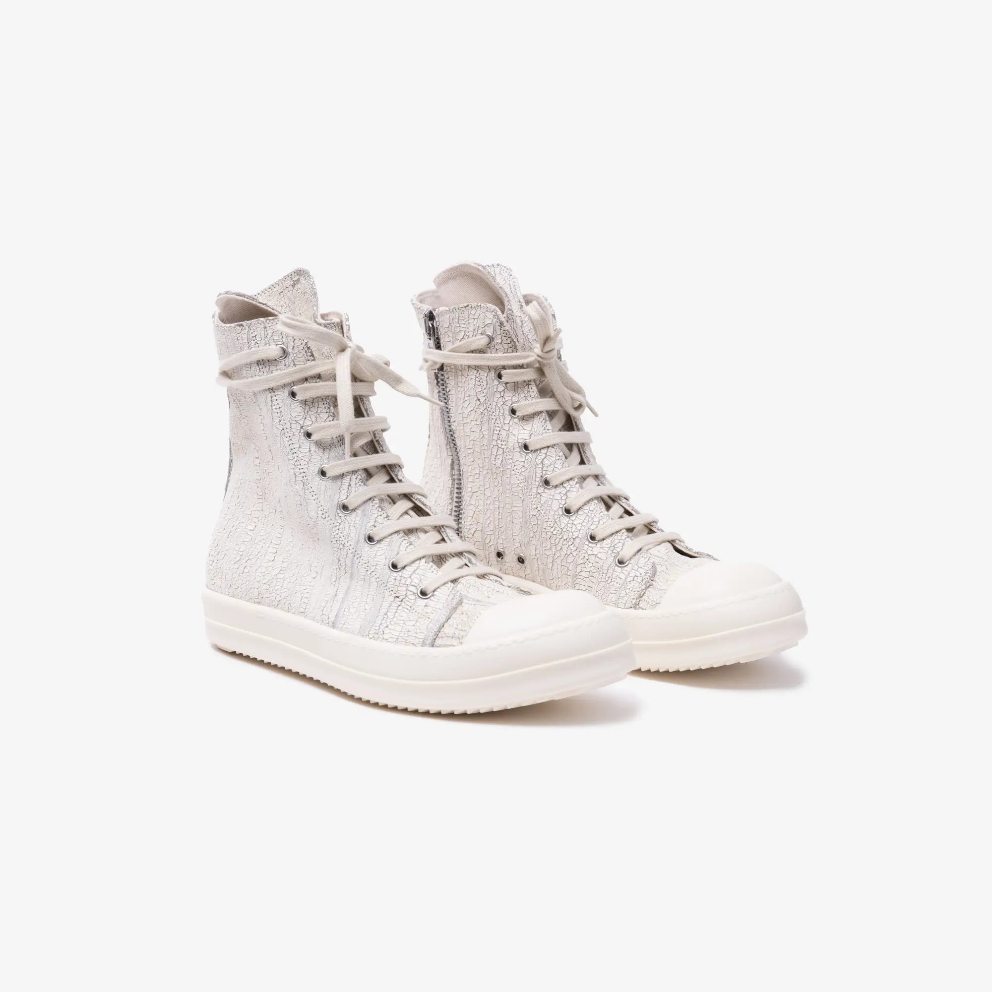 Rick Owens DRKSHDW High - Top Sneaks Milk/Milk/Milk - 1