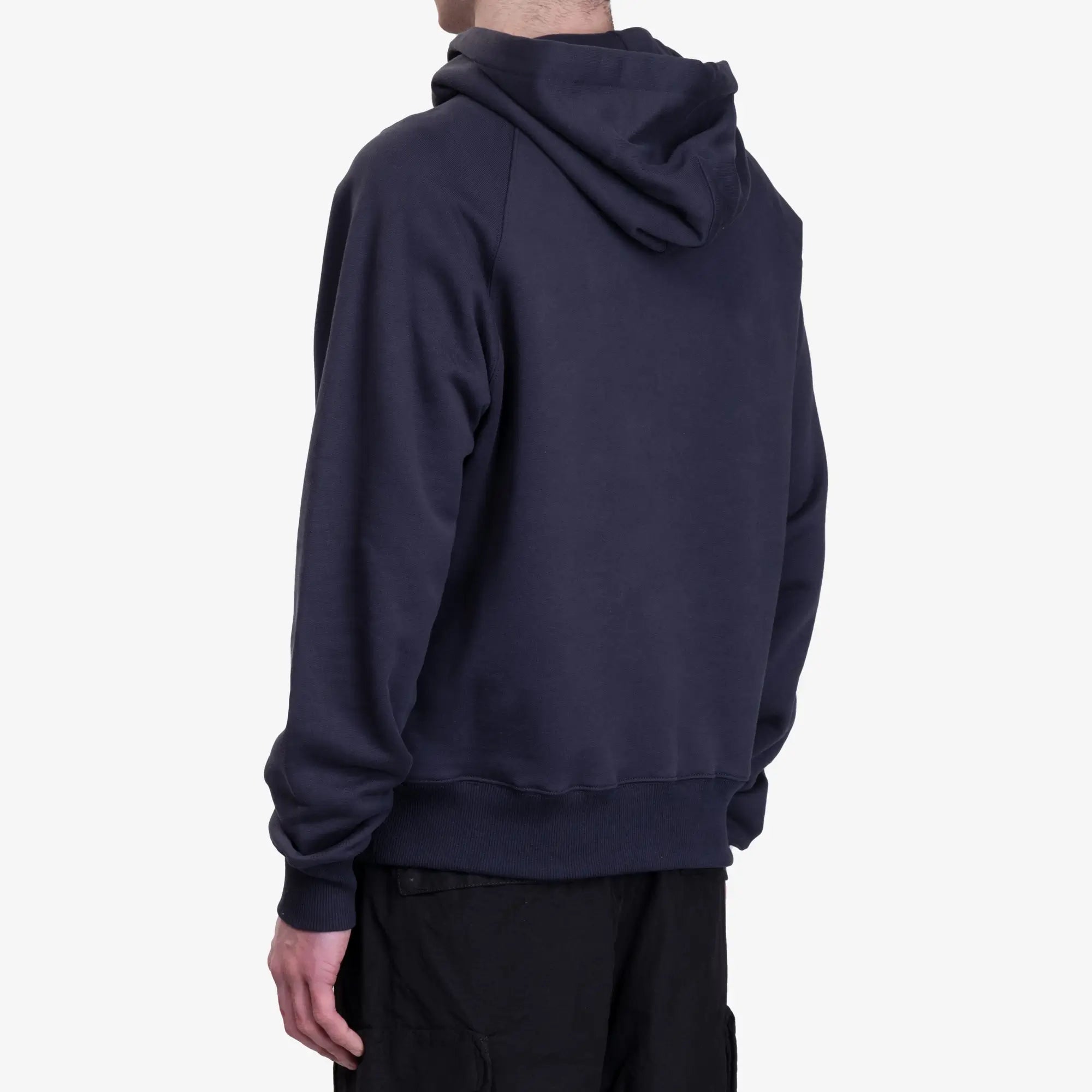 AMI Ami Paris Patch Hoody Navy - 4