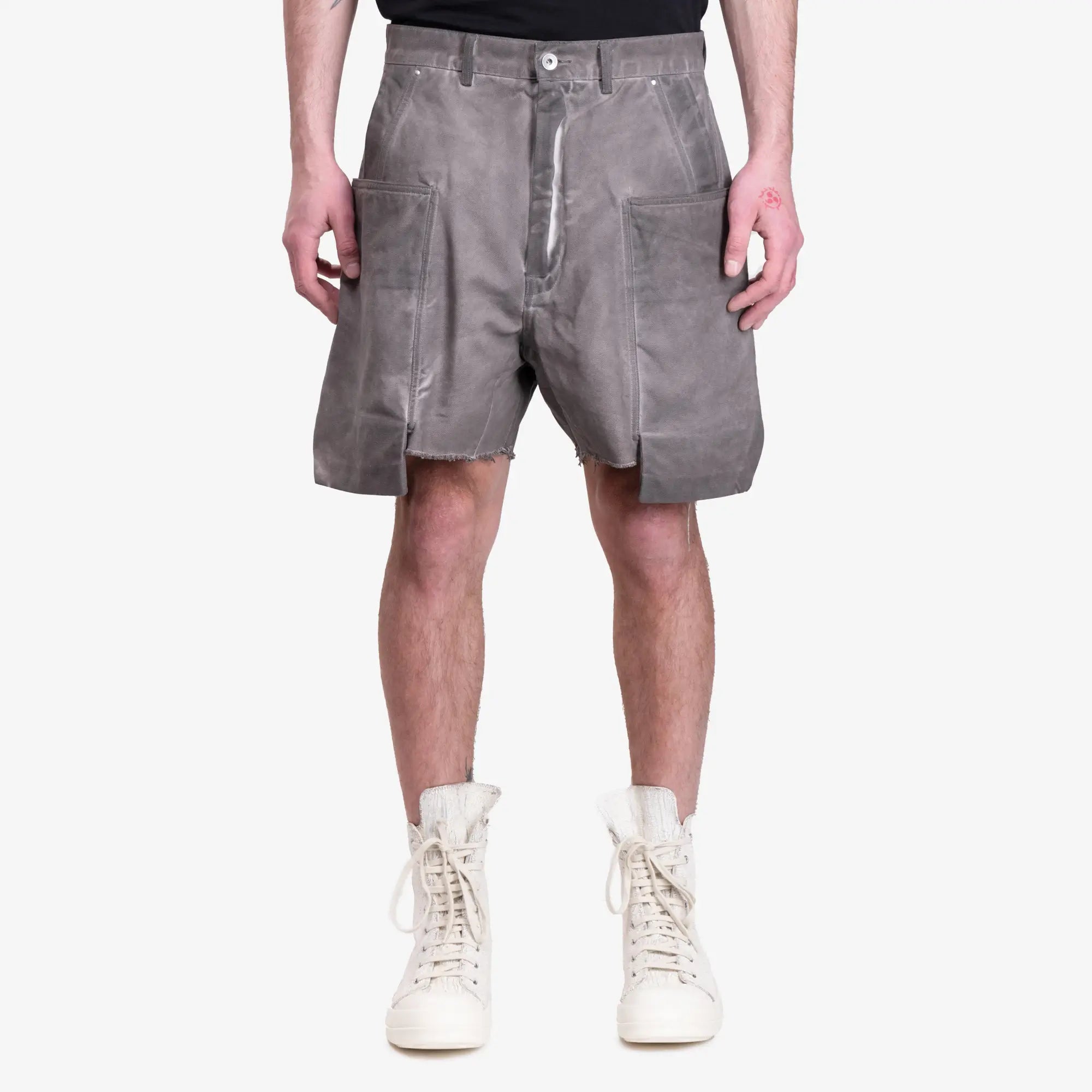 Rick Owens DRKSHDW Stefan Cargo Shorts Dust - 1