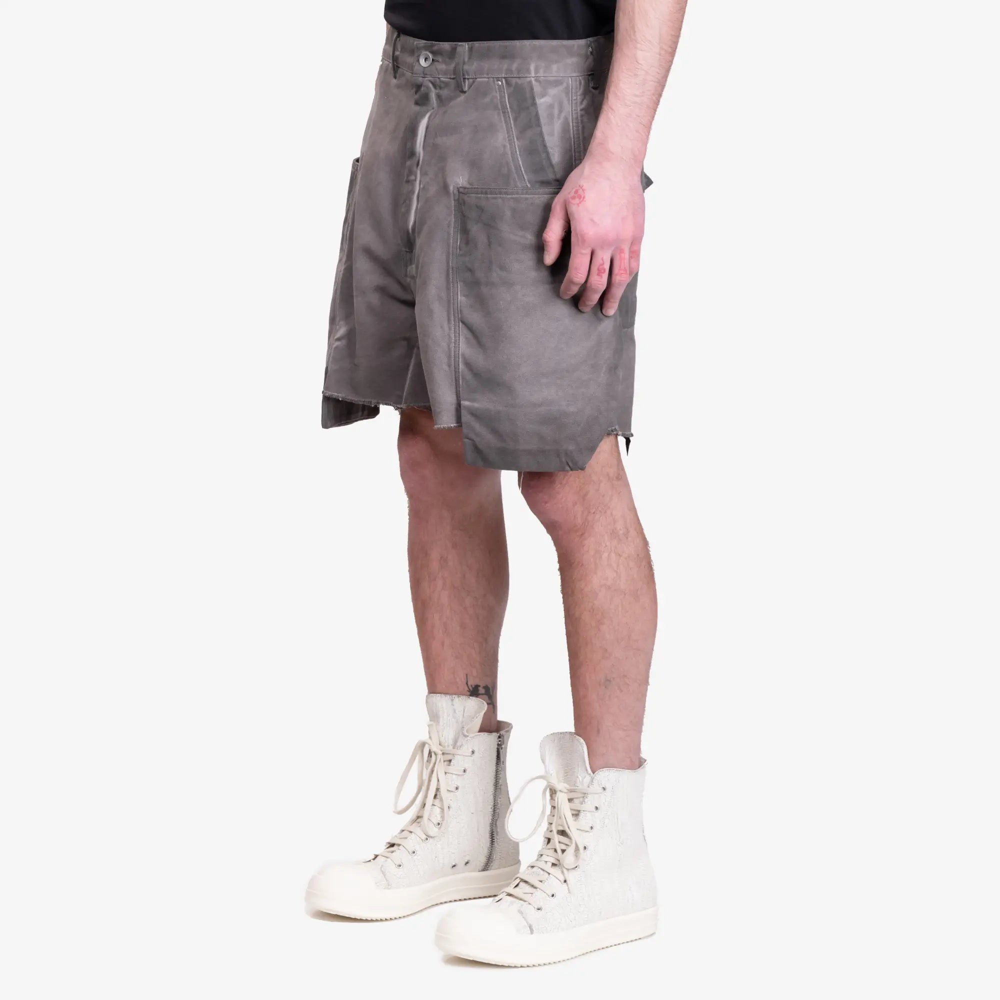 Rick Owens DRKSHDW Stefan Cargo Shorts Dust - 3