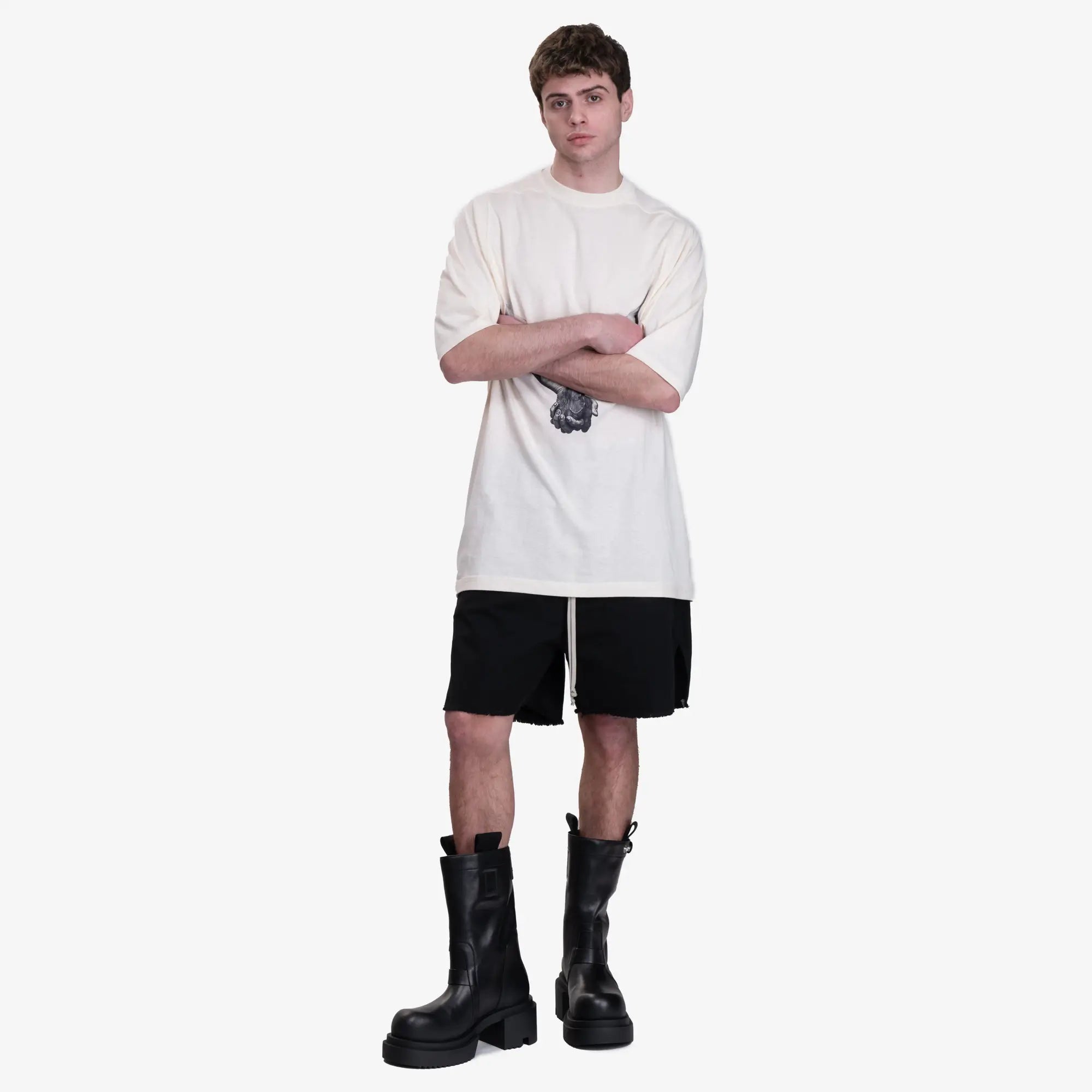 Rick Owens Pull On Bogun Leather Boots Black - 2