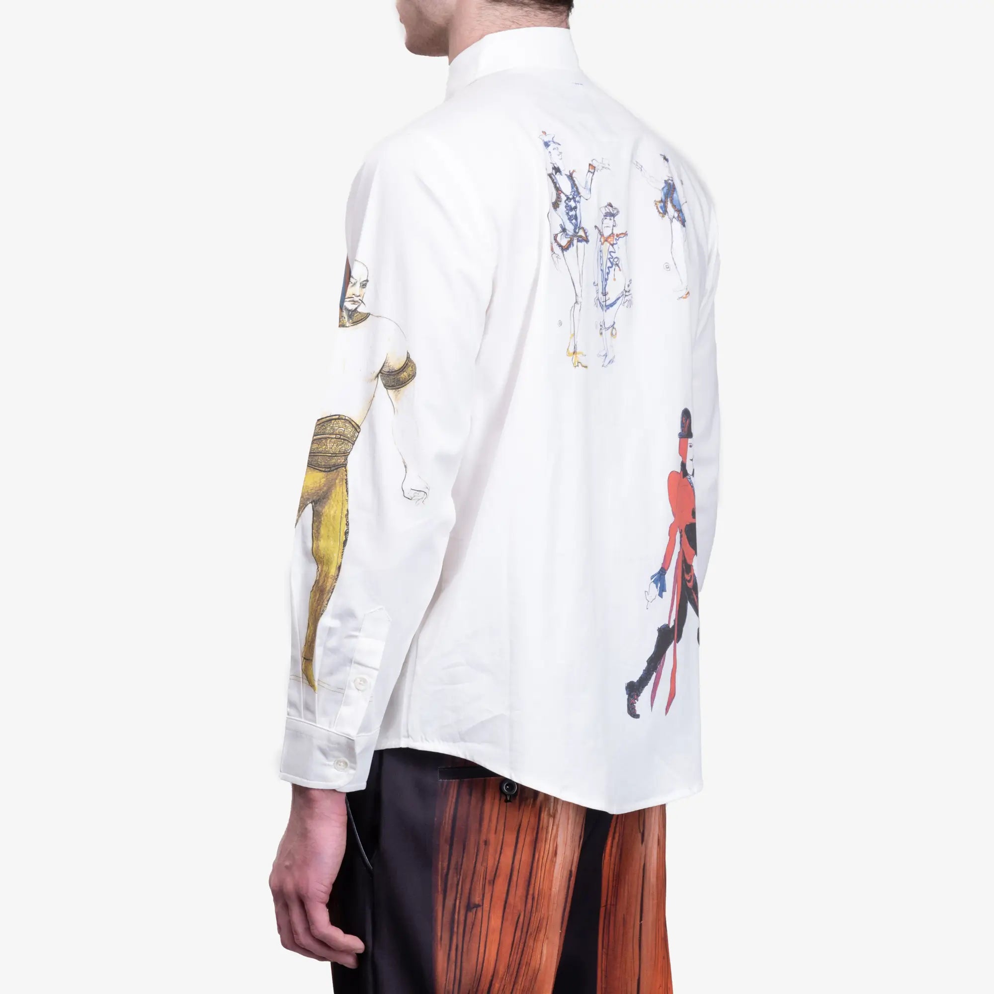 KidSuper Cirque Doodles Button Up Shirt White - 4