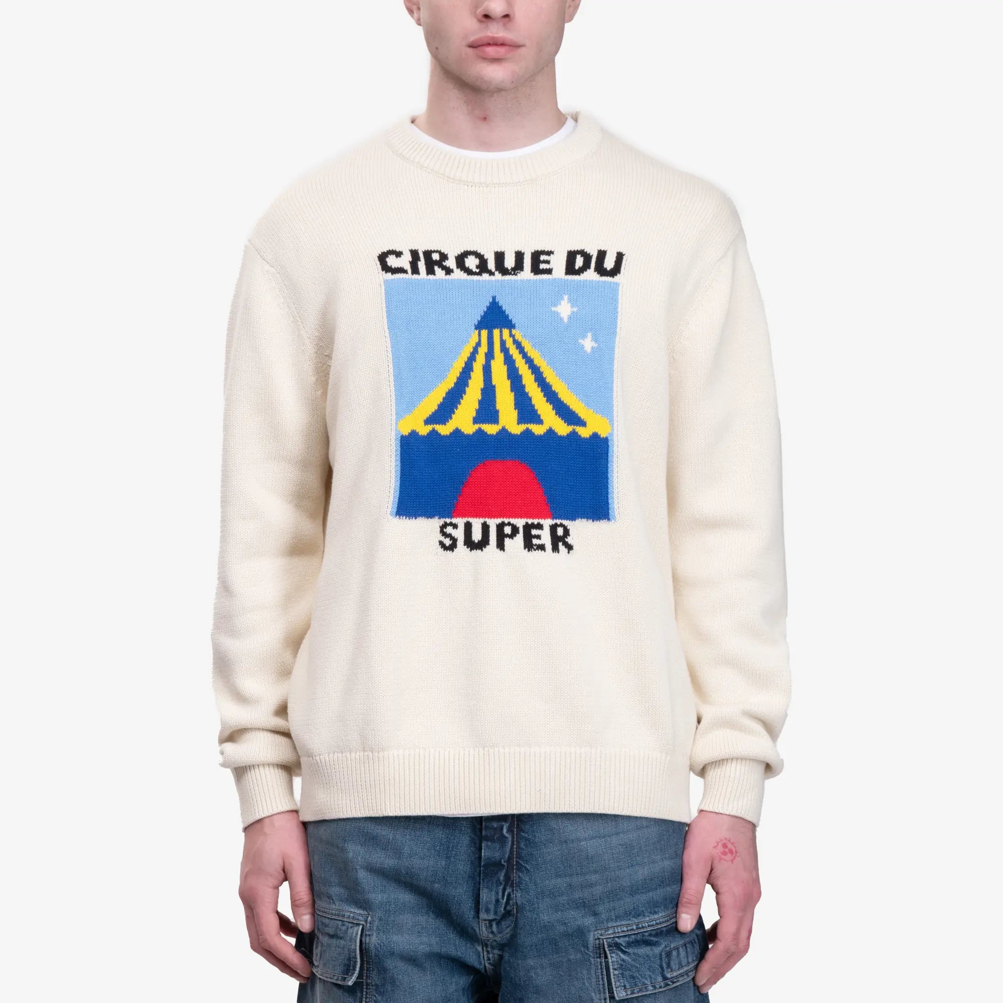 KidSuper Cirque du Super Sweater Cream - 1