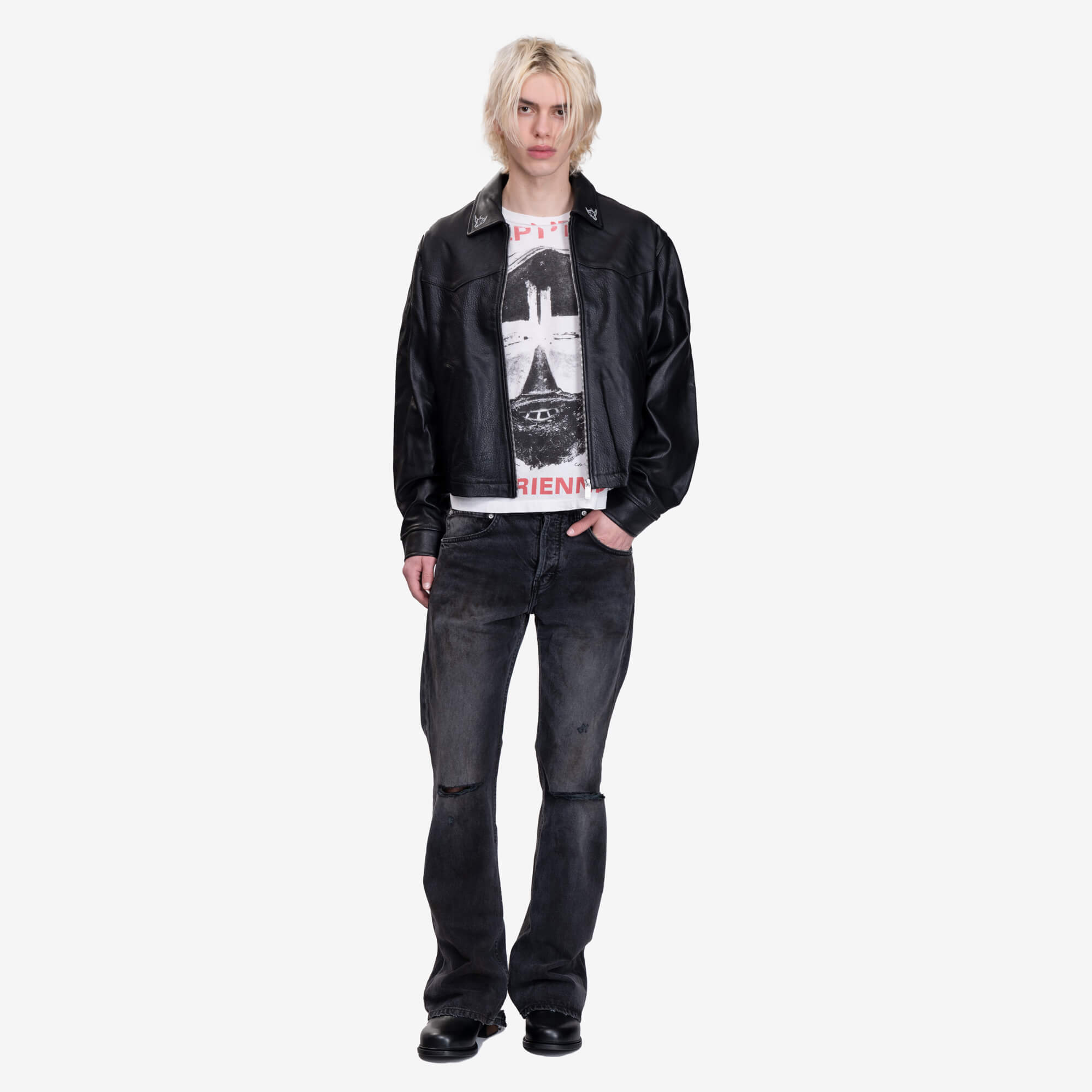 Enfants Riches Deprimes Principe de L'Amour Western Jacket Black - 2