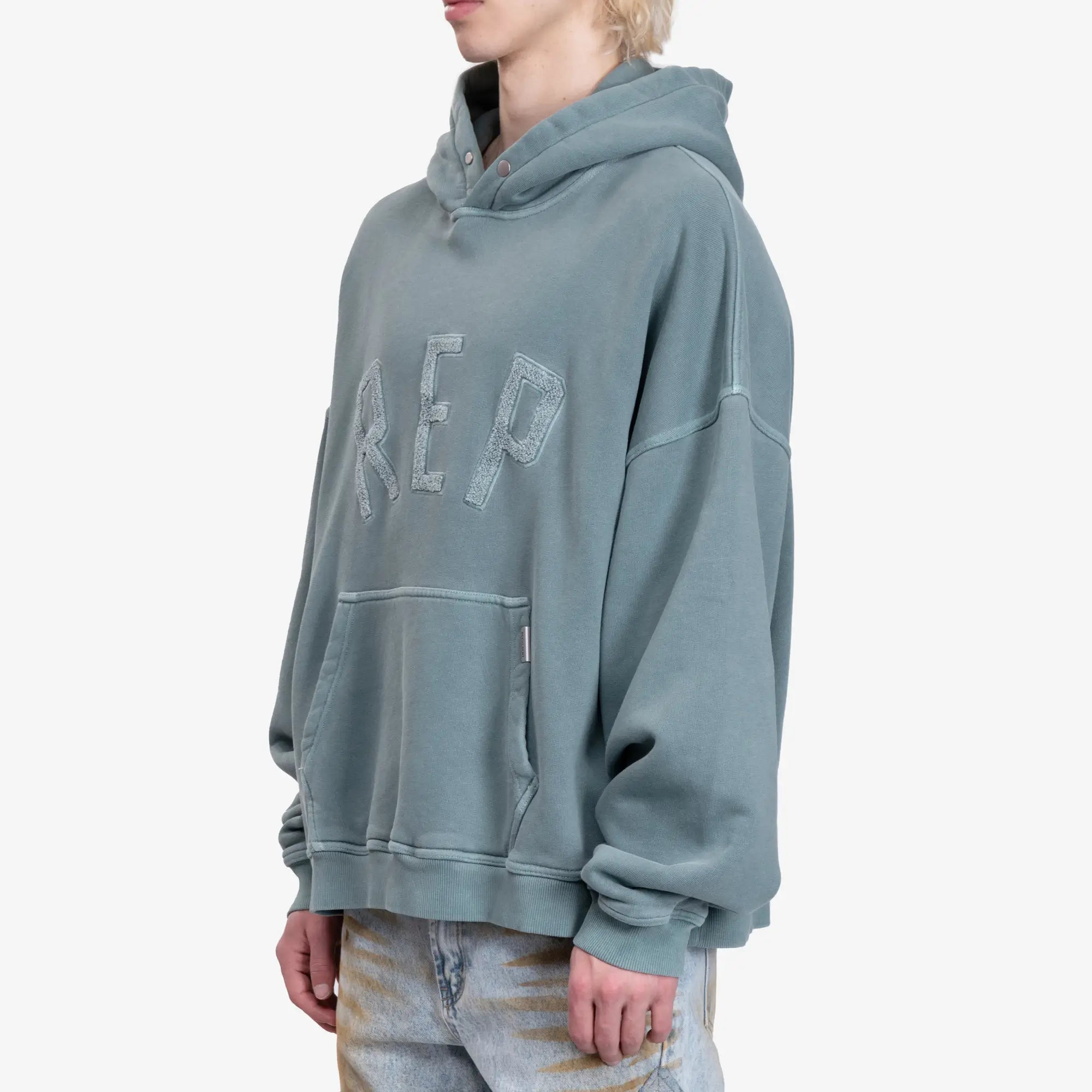 Represent Rep Applique Hoody Forest Green - 3