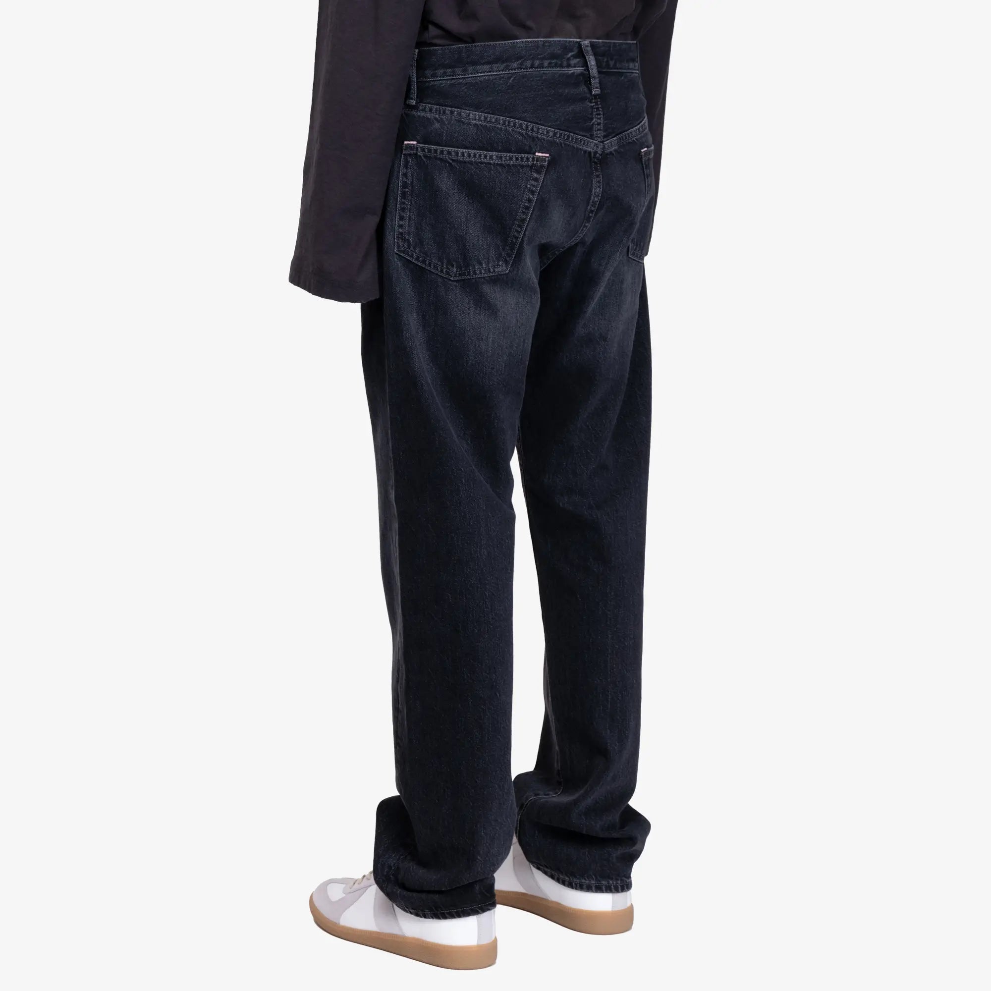 Acne Studios 1999M Vintage Black Loose Fit Jeans Black - 4