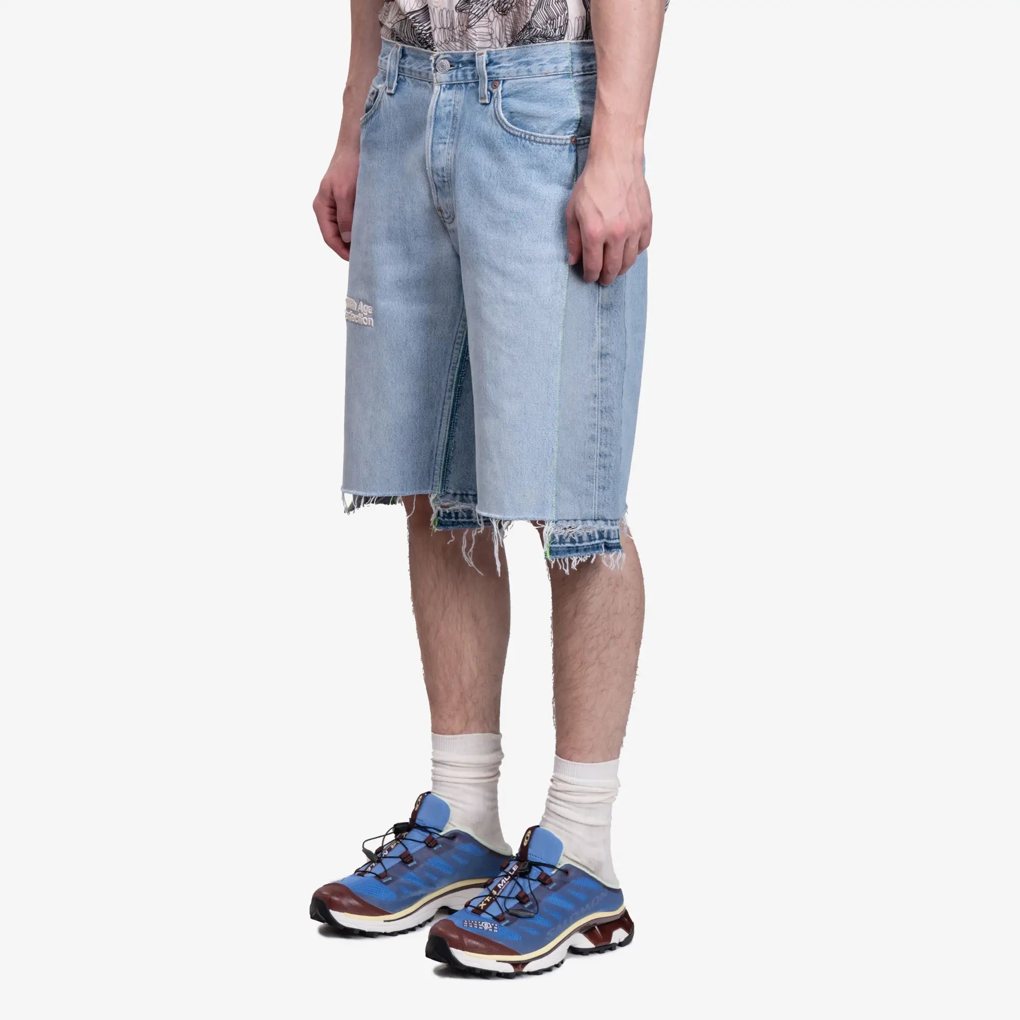 Better With Age Monroe Triple Wide Denim Shorts Indigo - 3