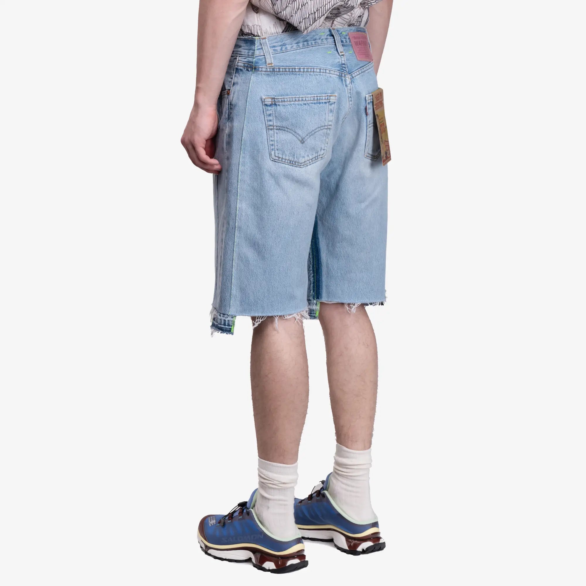 Better With Age Monroe Triple Wide Denim Shorts Indigo - 4