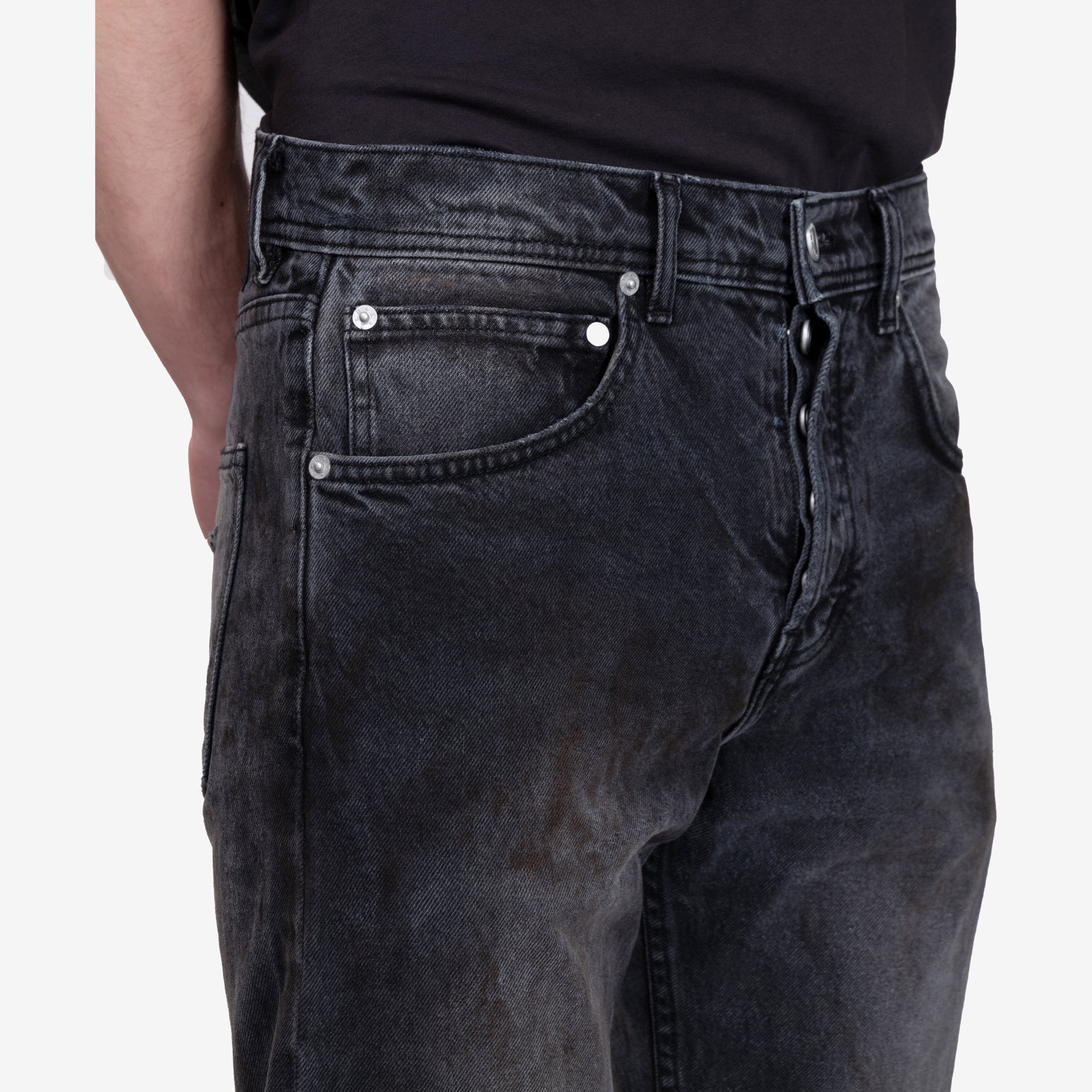 Enfants Riches Deprimes Wider Flare Leg Jeans Charcoal - 5