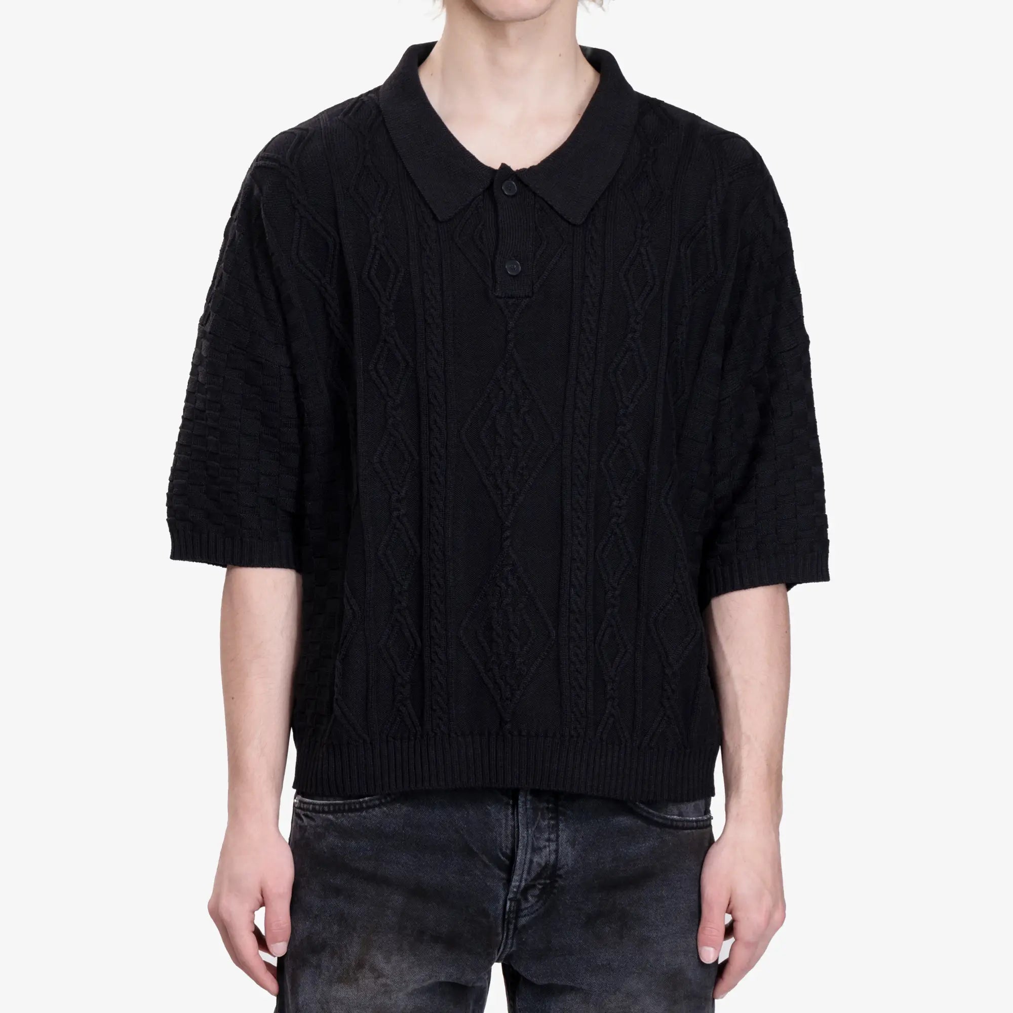 Enfants Riches Deprimes Anthony Polo Sweater Black - 1