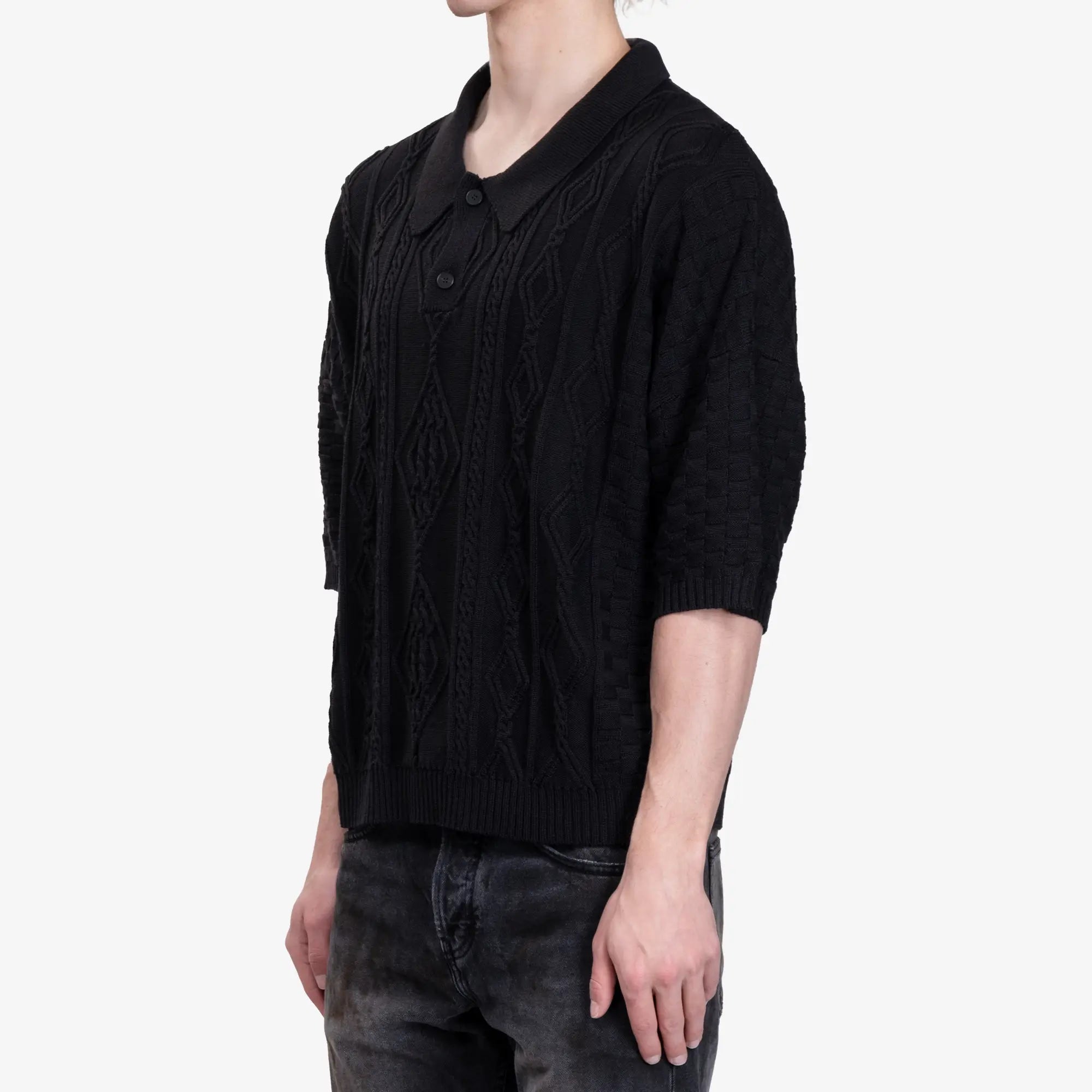 Enfants Riches Deprimes Anthony Polo Sweater Black - 3