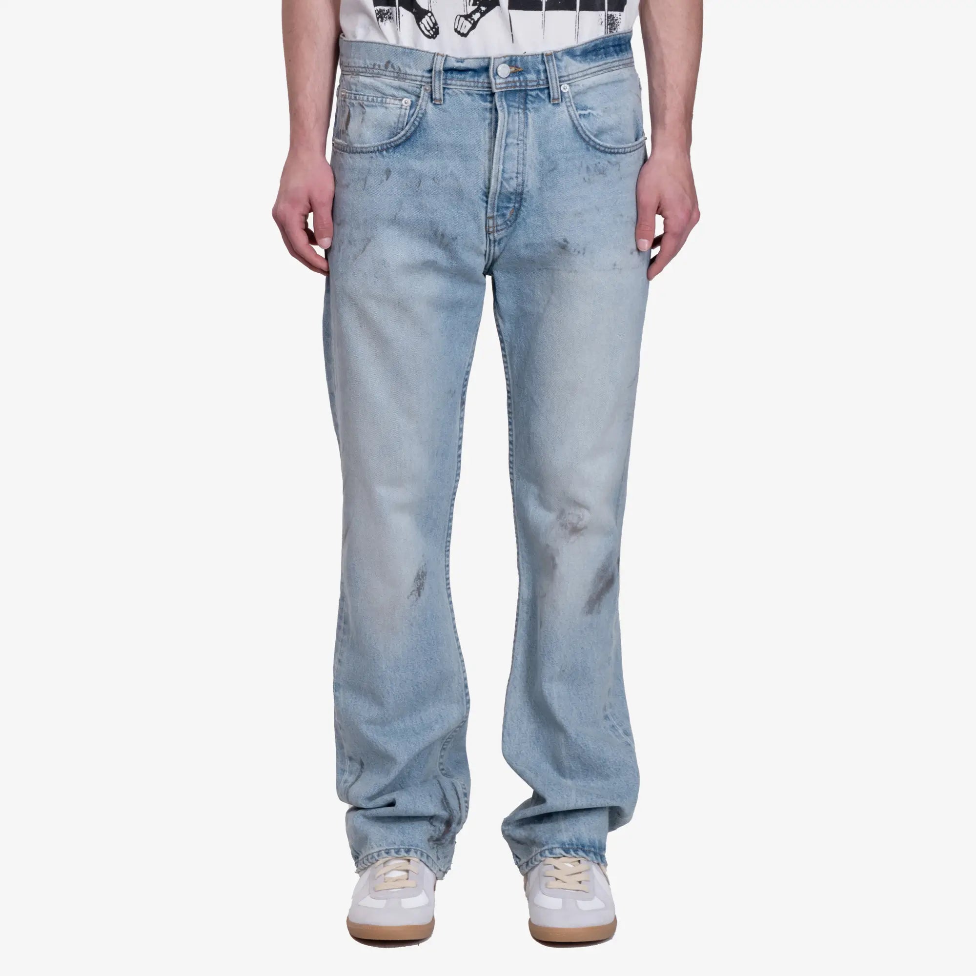 Enfants Riches Deprimes Classic Flare Leg Jeans Dirty Blue - 1