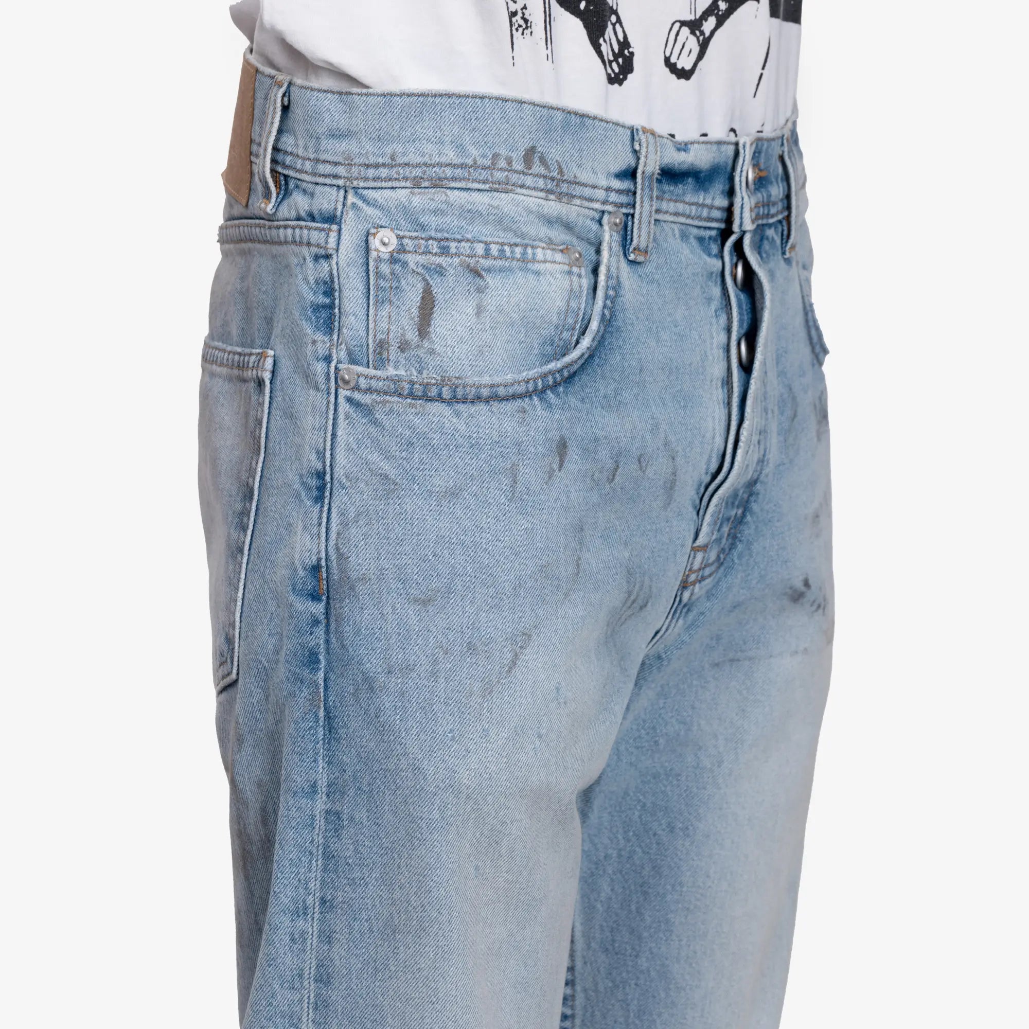 Enfants Riches Deprimes Classic Flare Leg Jeans Dirty Blue - 5