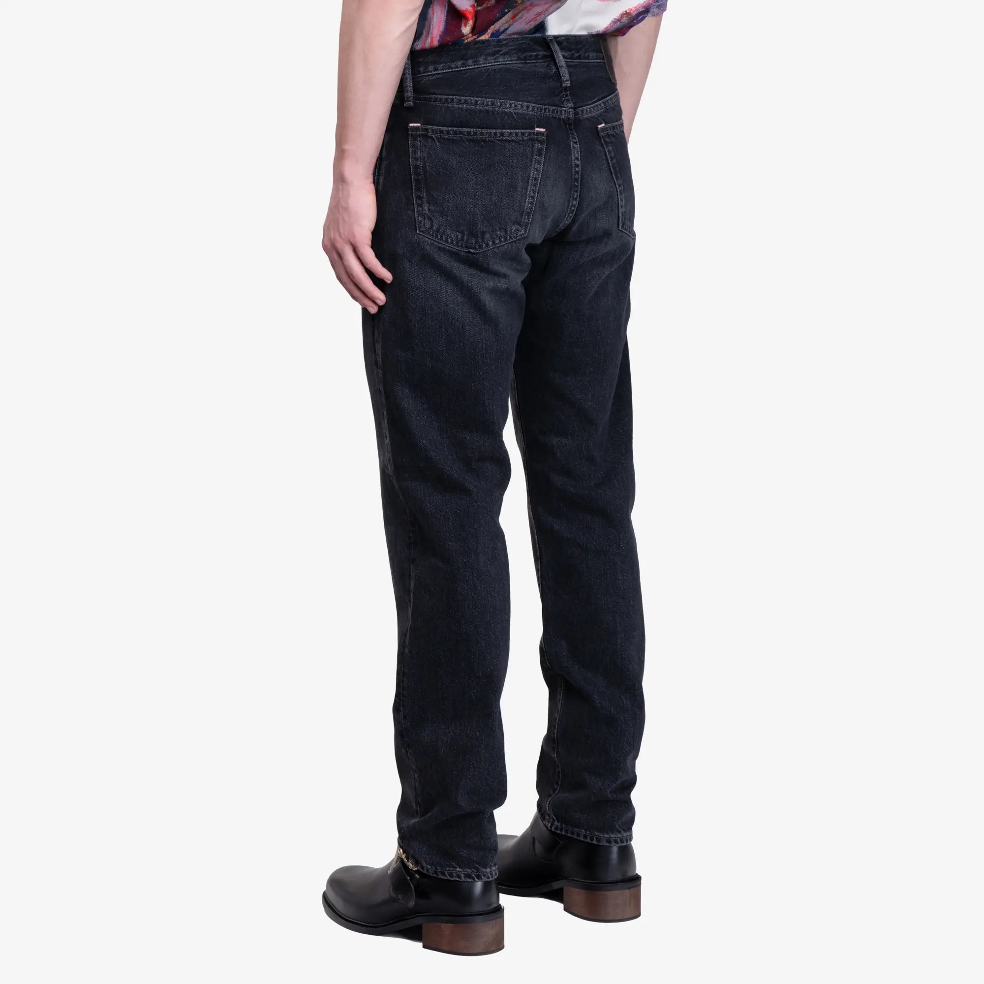 Acne Studios 1996M Vintage Black Regular Fit Jeans Black - 4