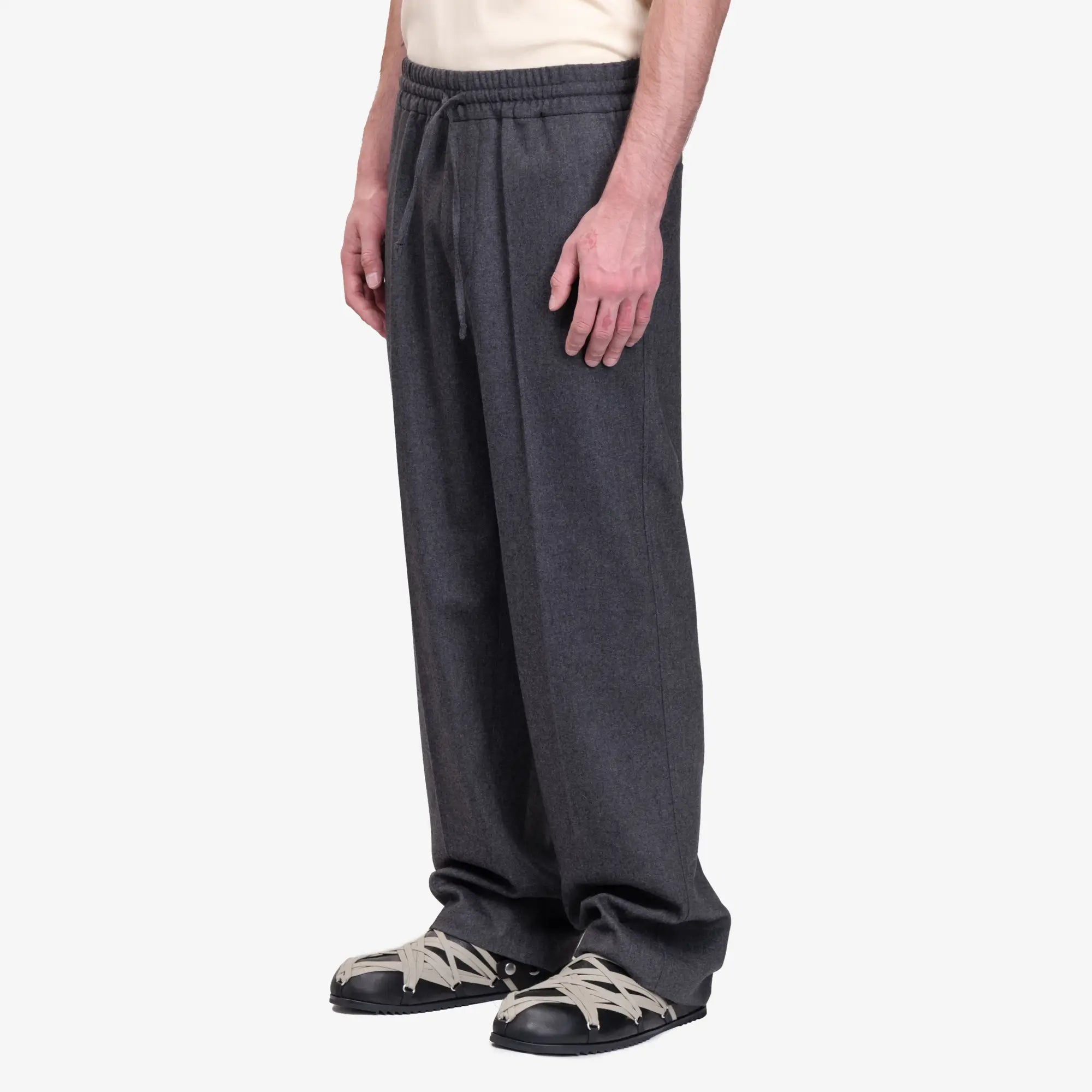 Drôle de Monsieur Le Pantalon Elastique Flanelle Grey - 3