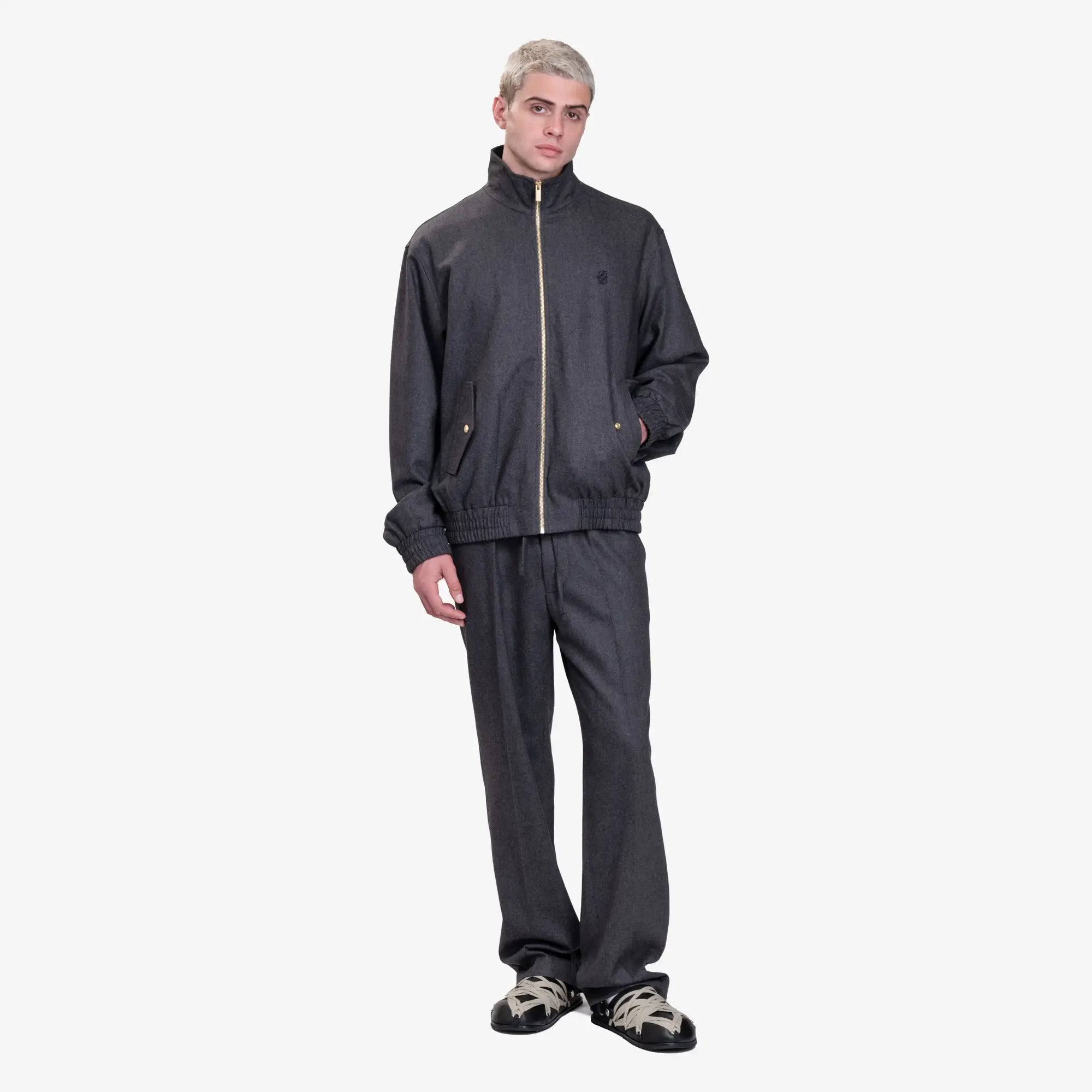 Drôle de Monsieur La Trackjacket Flanelle Grey - 2