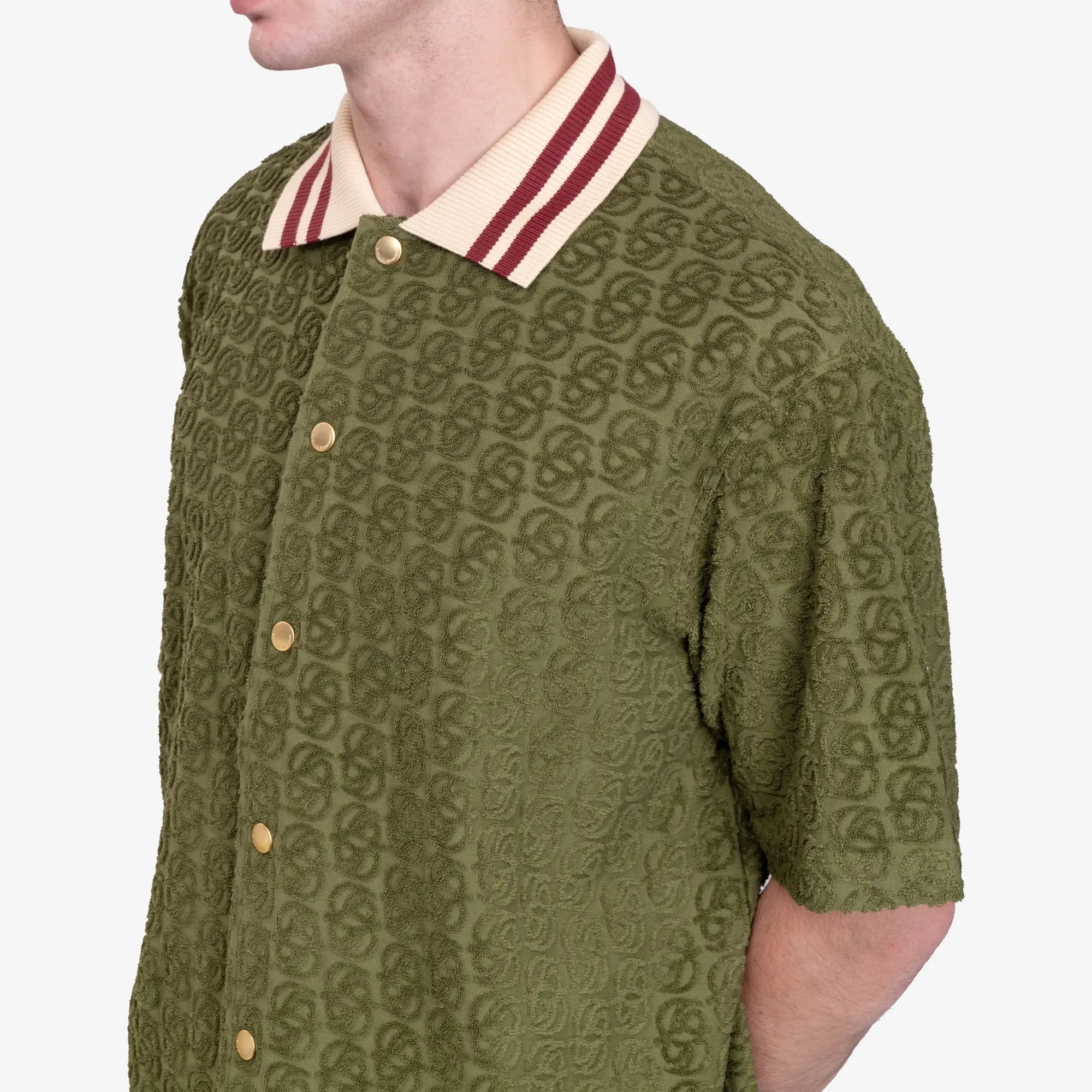 Drôle de Monsieur La Chemise Monogramme Dark Green - 5