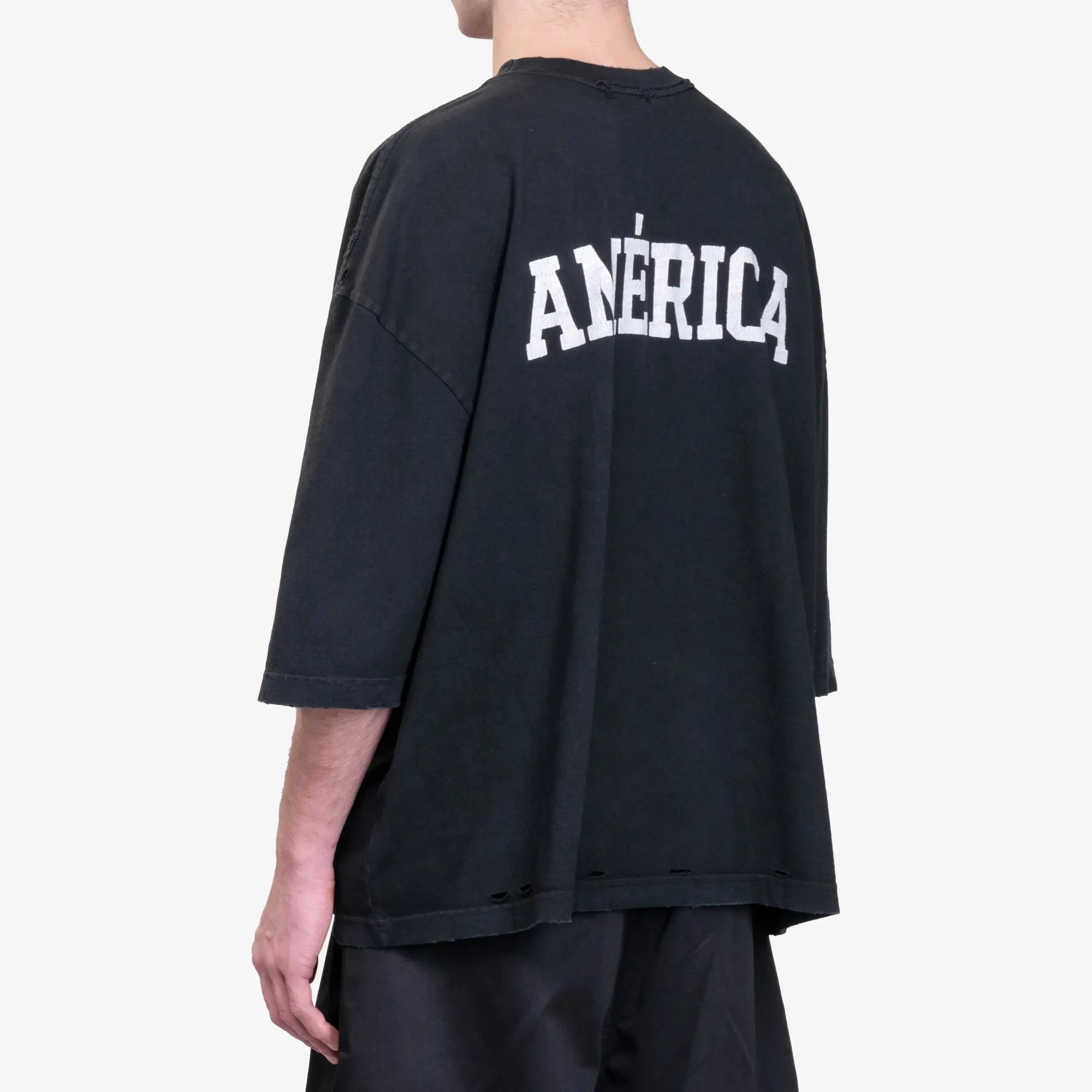 Willy Chavarria America Community Center Buffalo T-Shirt Black Beauty - 4