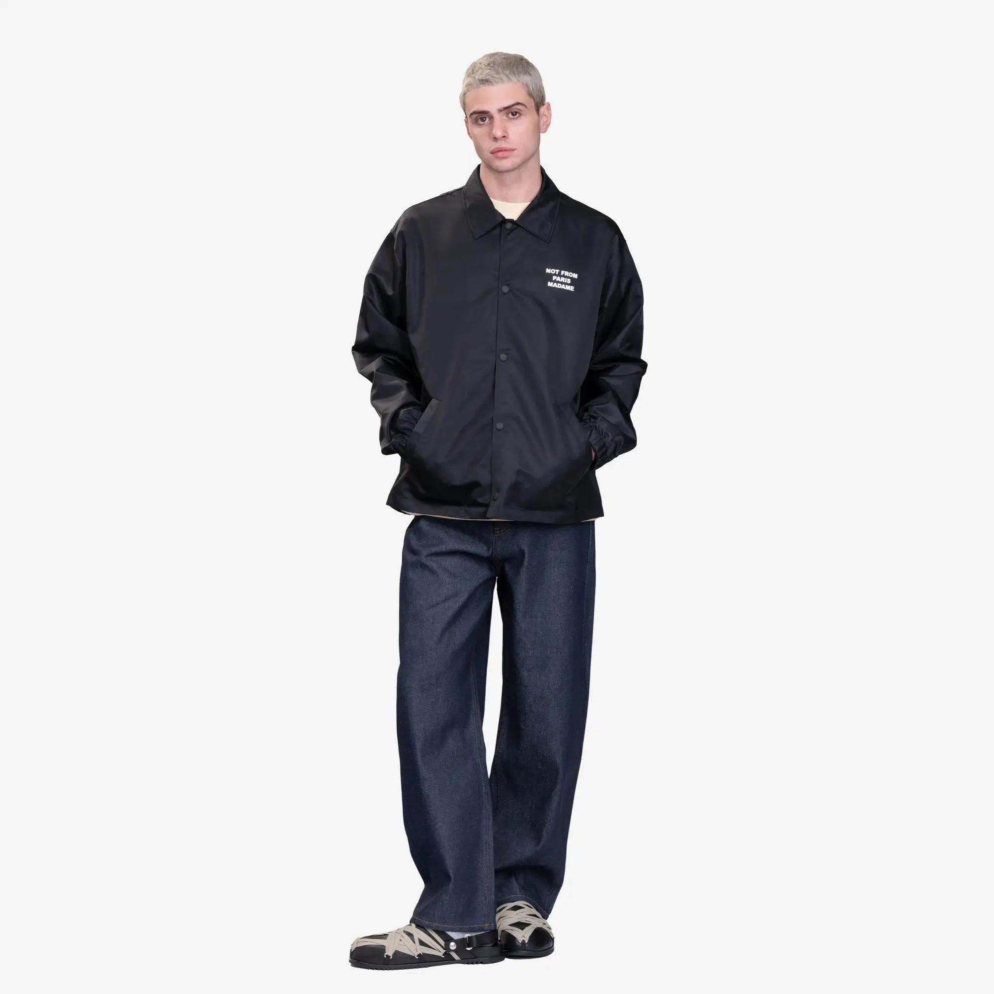 Drôle de Monsieur La Veste Slogan Black - 2