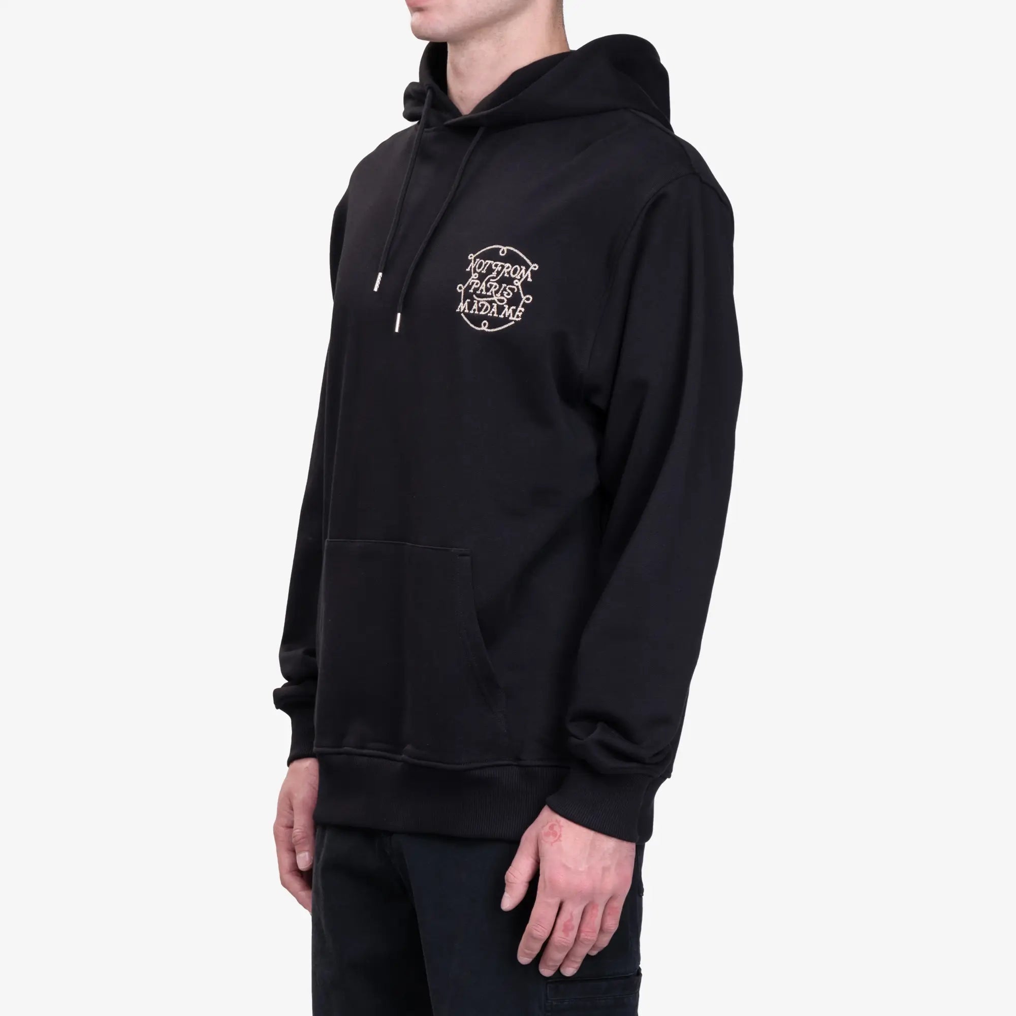 Drôle de Monsieur Le Hoodie Slogan Tresses Black - 3
