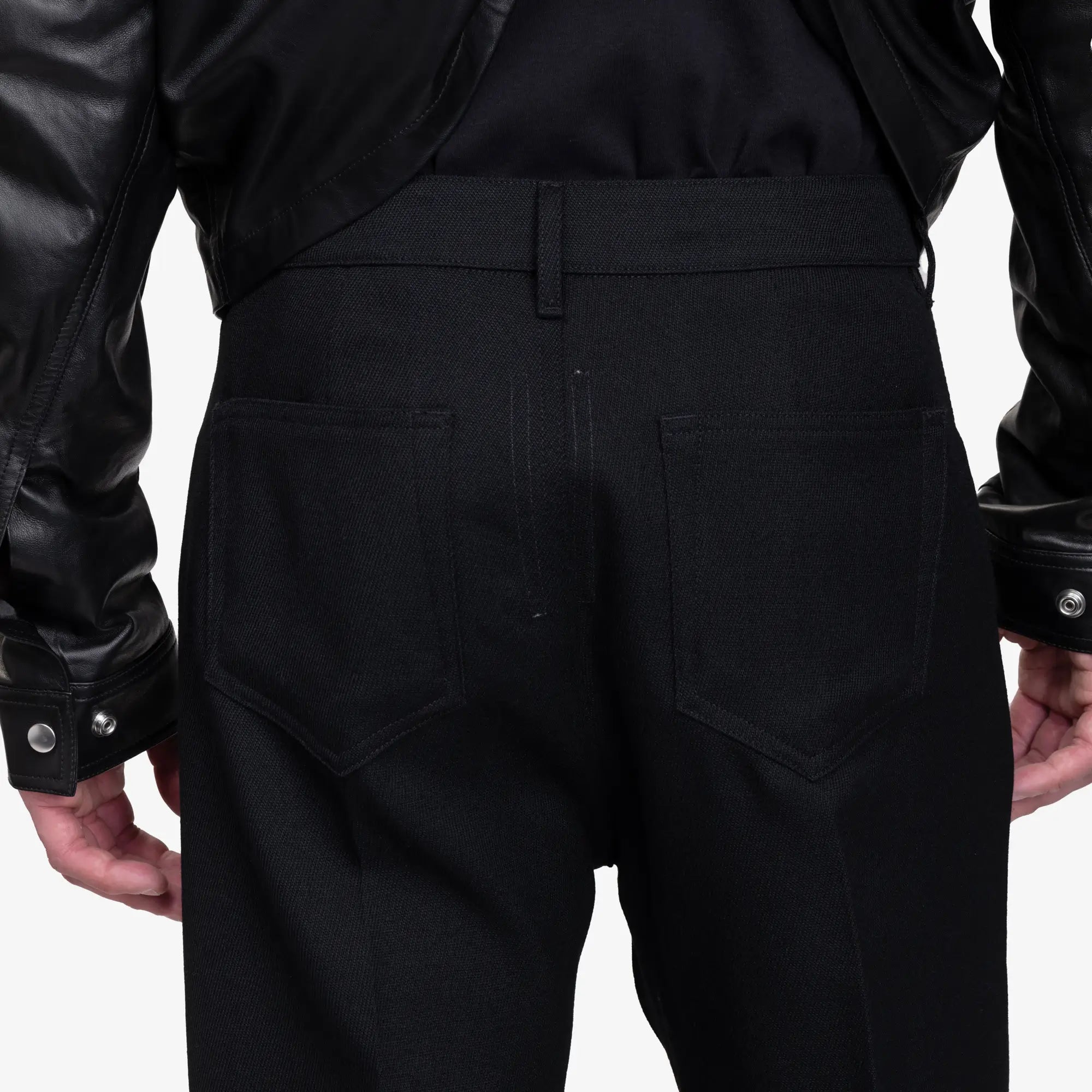 Rick Owens Geth Wool Pants Black - 6
