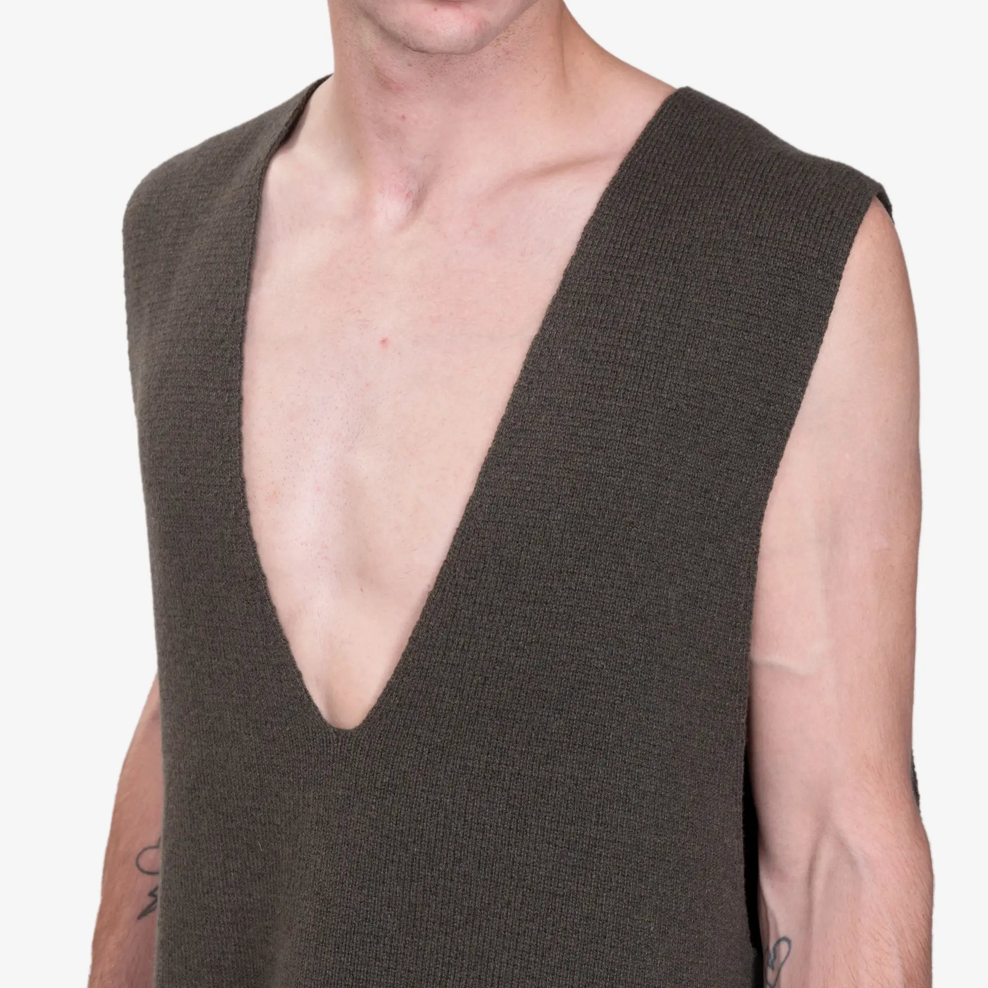 Rick Owens V - Neck Tank Top Bosco - 7