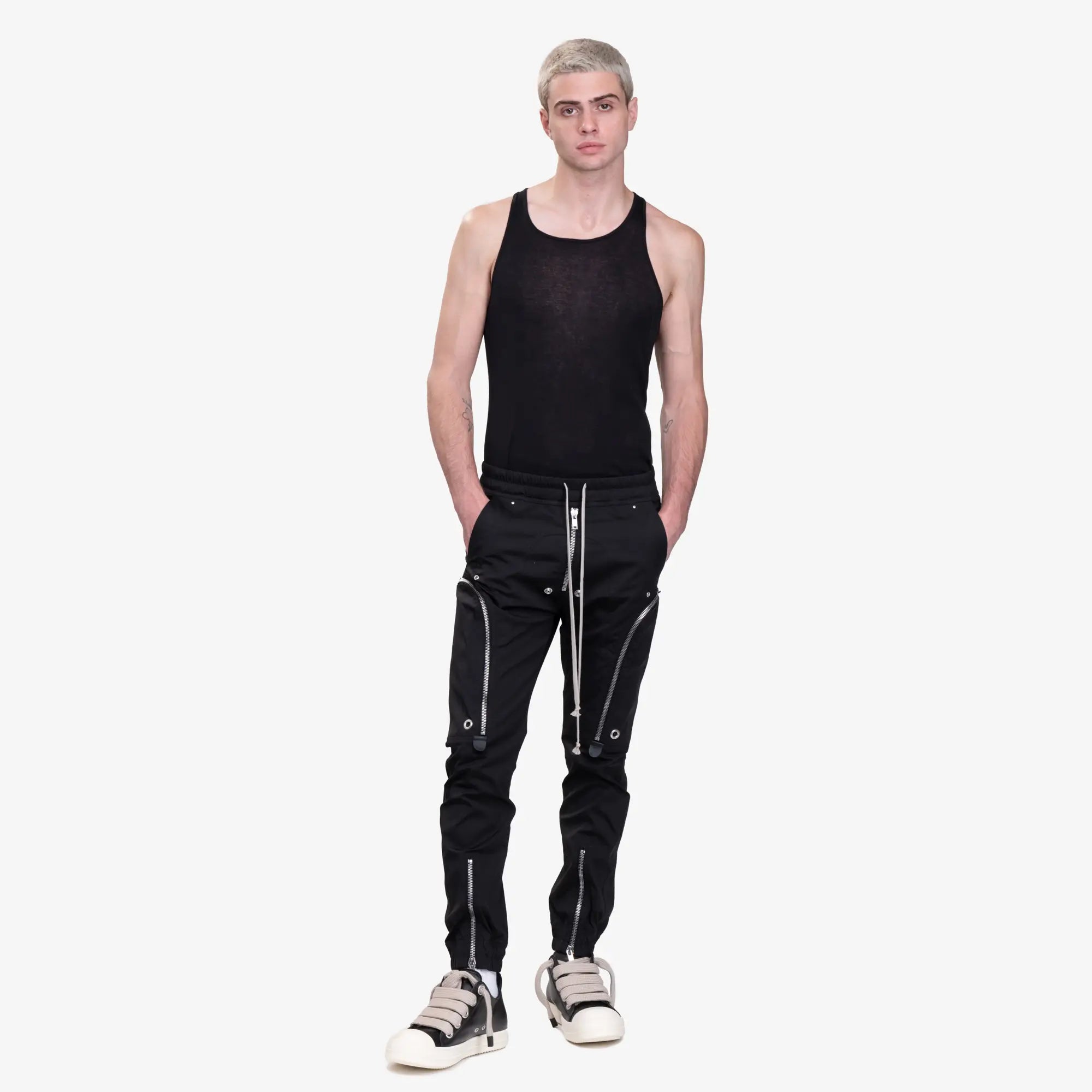 Rick Owens Bauhaus Cargo Pants Black - 2