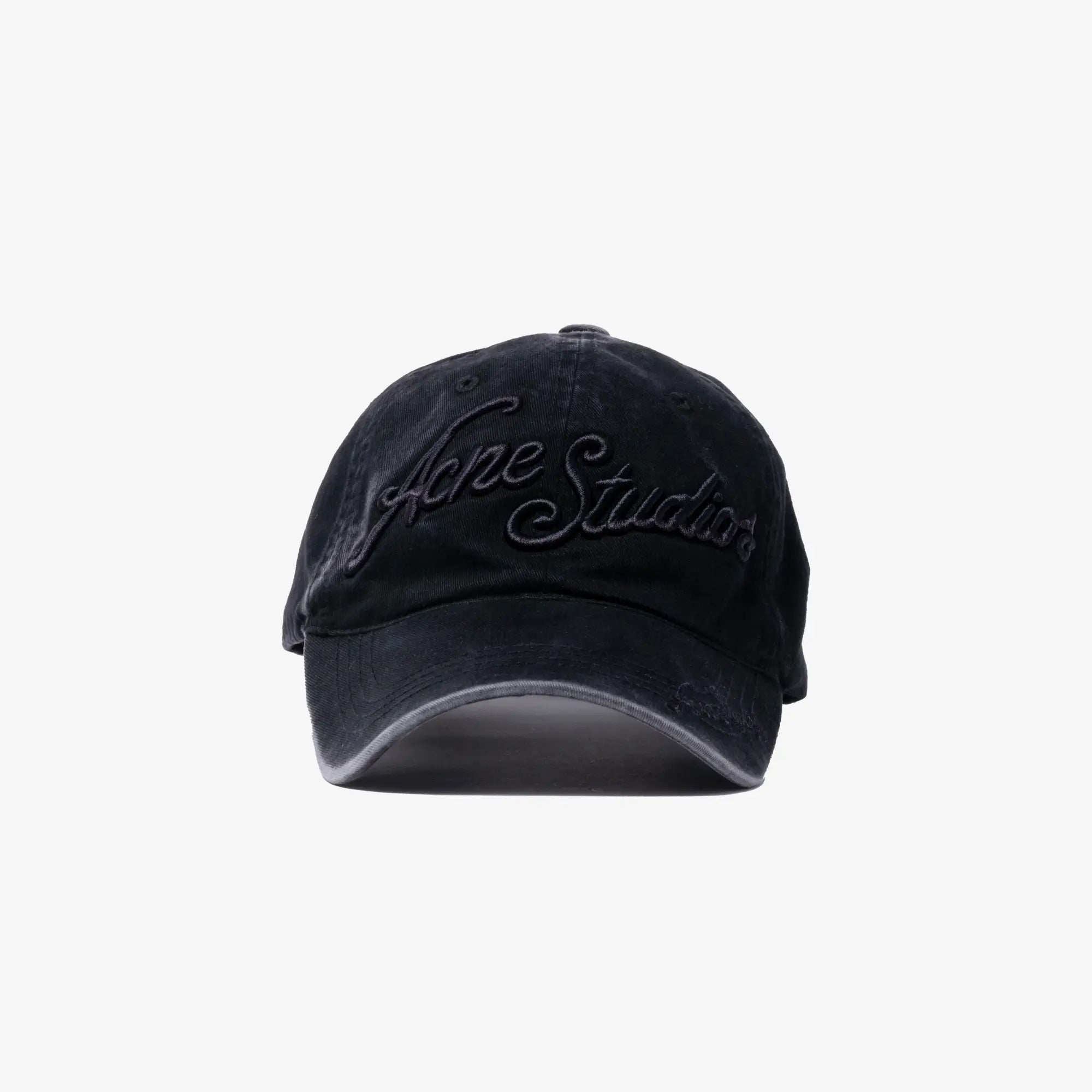 Acne Studios Tonal Script Logo Cap Black - 1