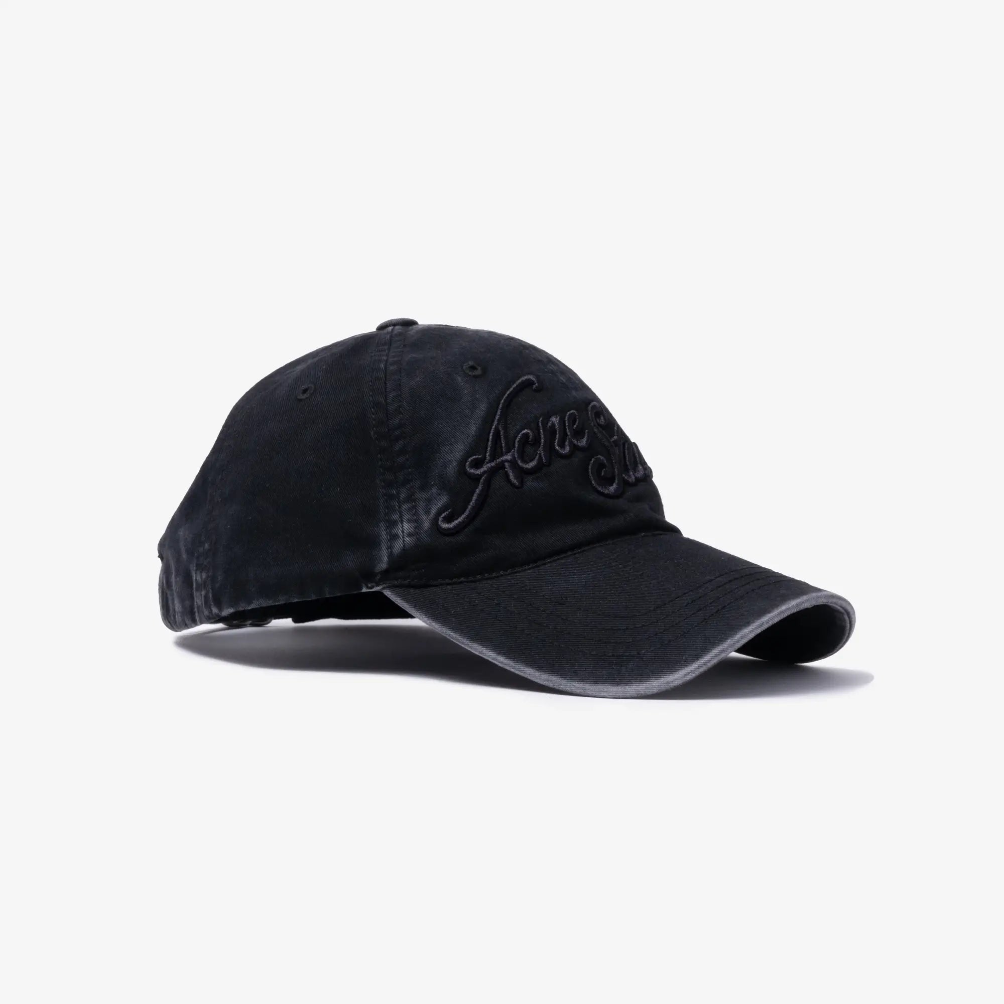 Acne Studios Tonal Script Logo Cap Black - 3