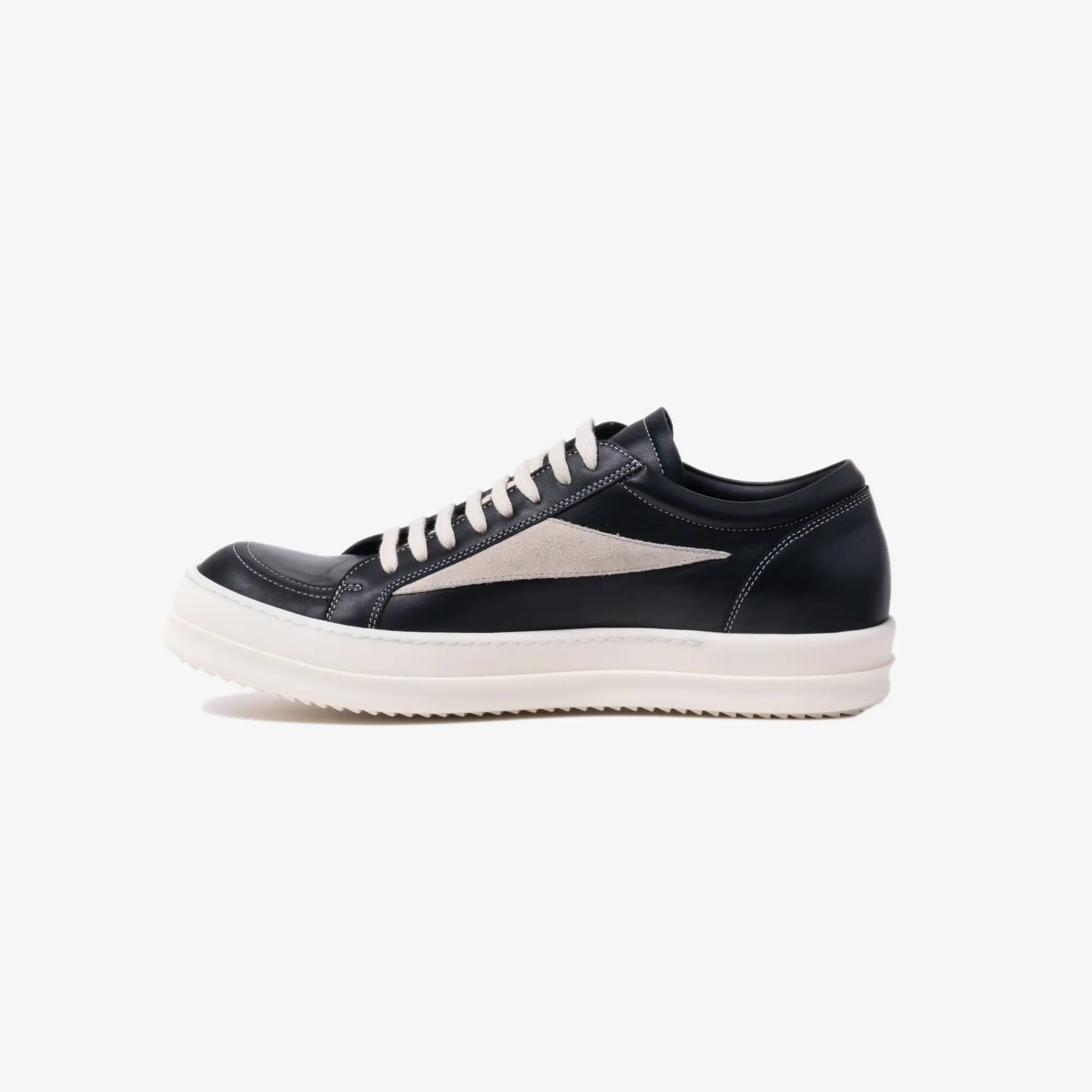 Rick Owens Vintage Leather Sneaks Black - 4