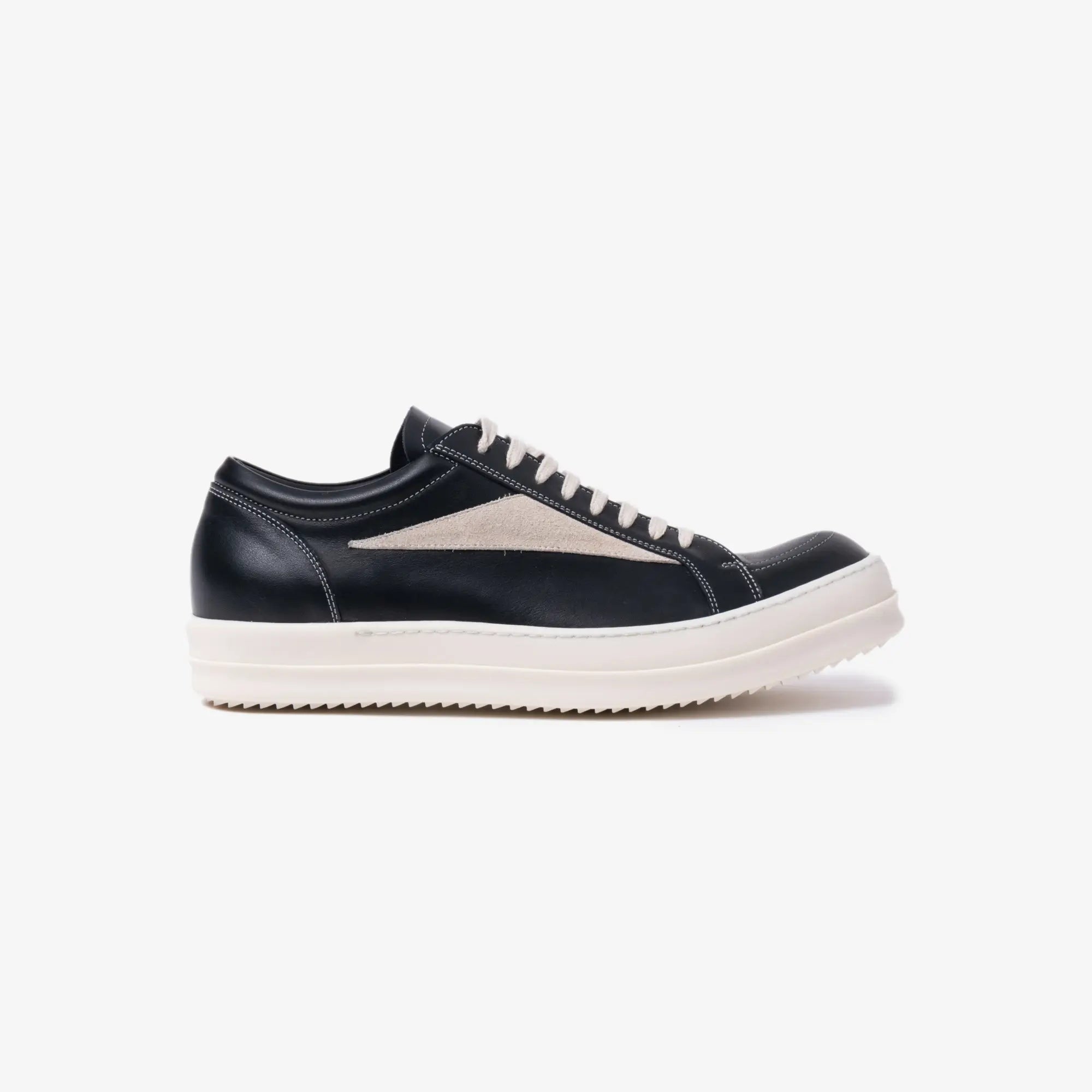 Rick Owens Vintage Leather Sneaks Black - 3