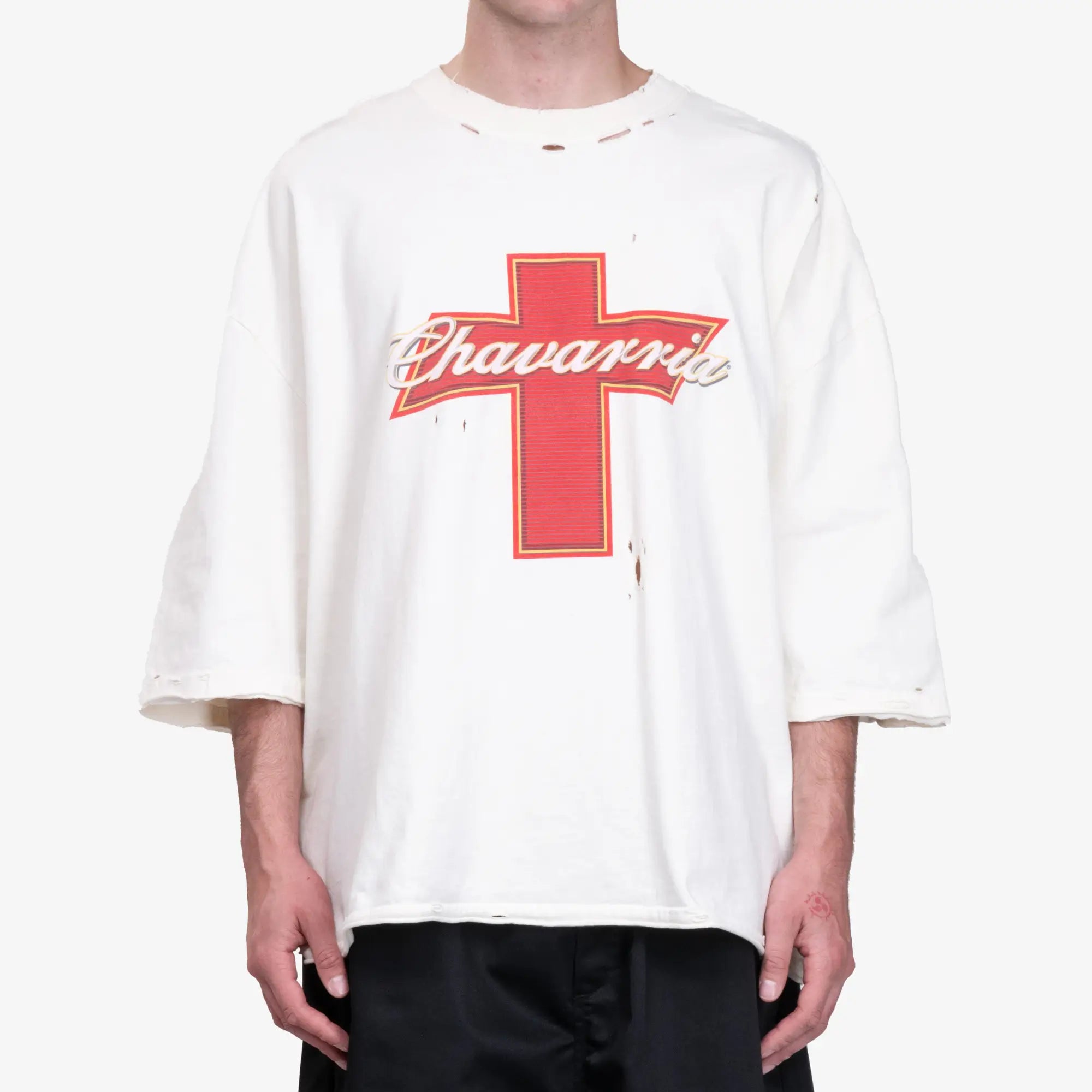 Willy Chavarria Budweiserria Buffalo T-Shirt Snow White - 1